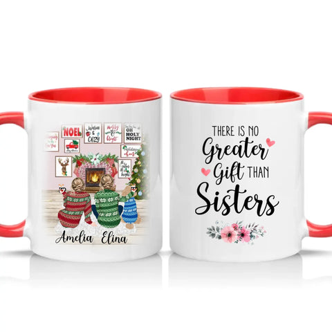 Two Tone 11oz Mug Red