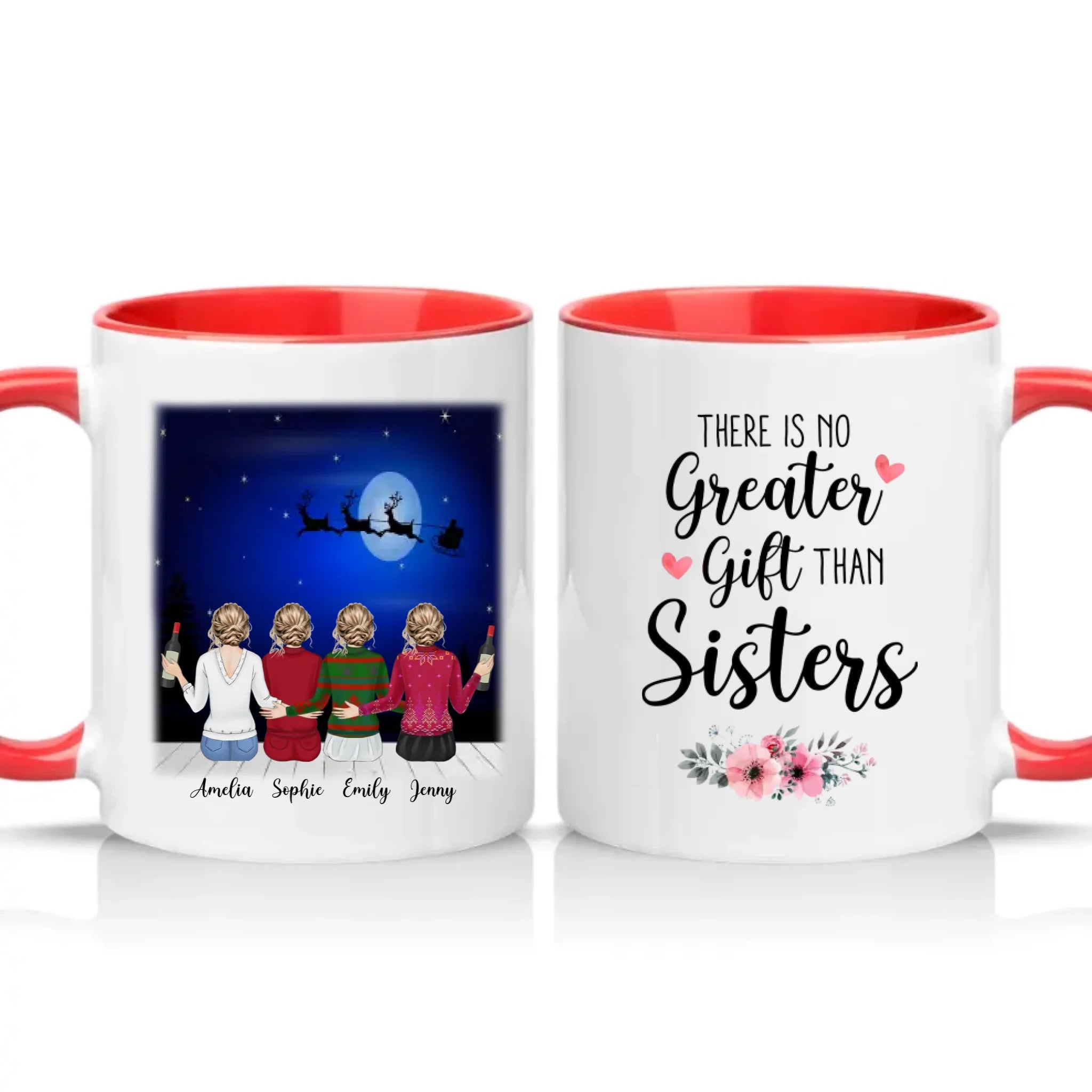 Two Tone 11oz Mug Red