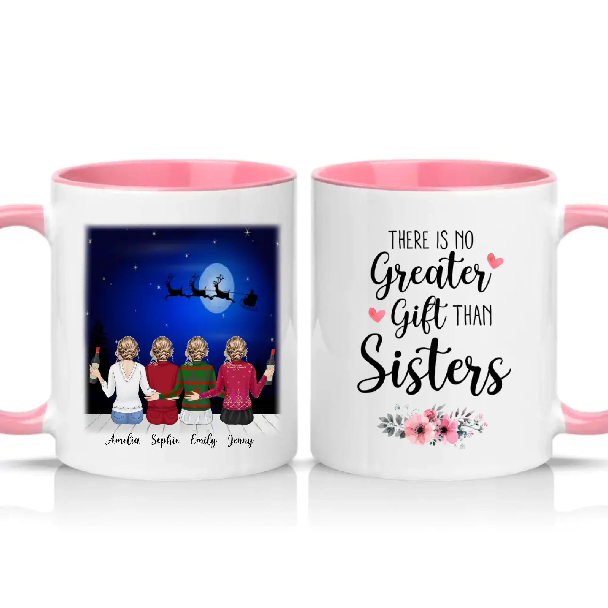 Two Tone 11oz Mug Pink