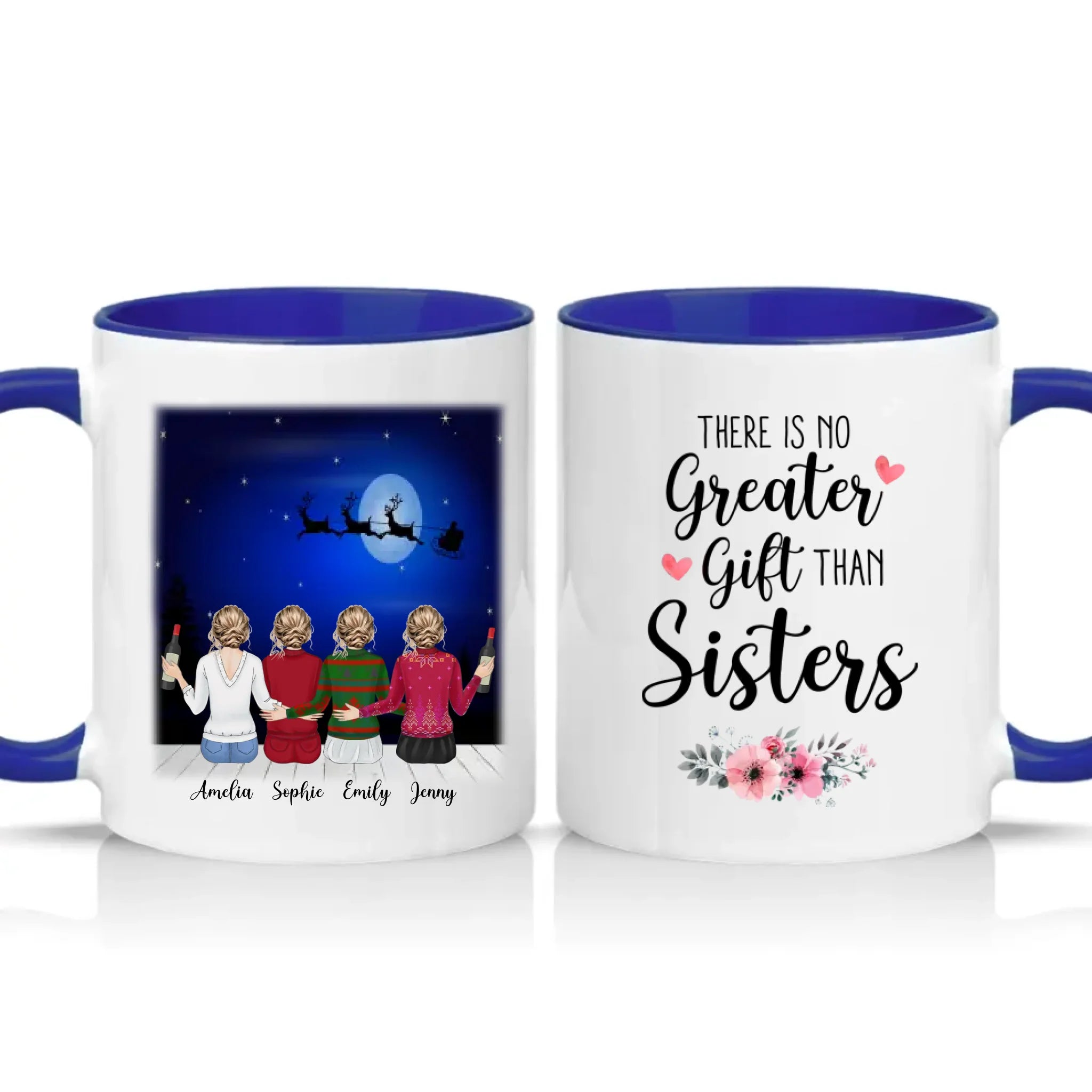 Two Tone 11oz Mug Dark Blue
