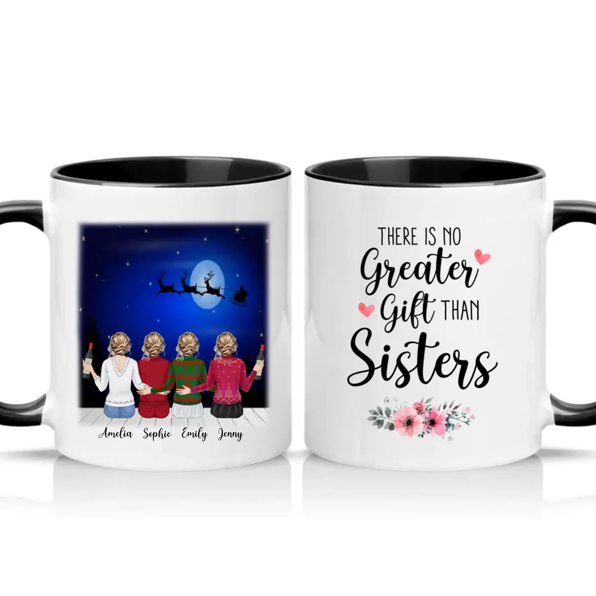 Two Tone 11oz Mug Black