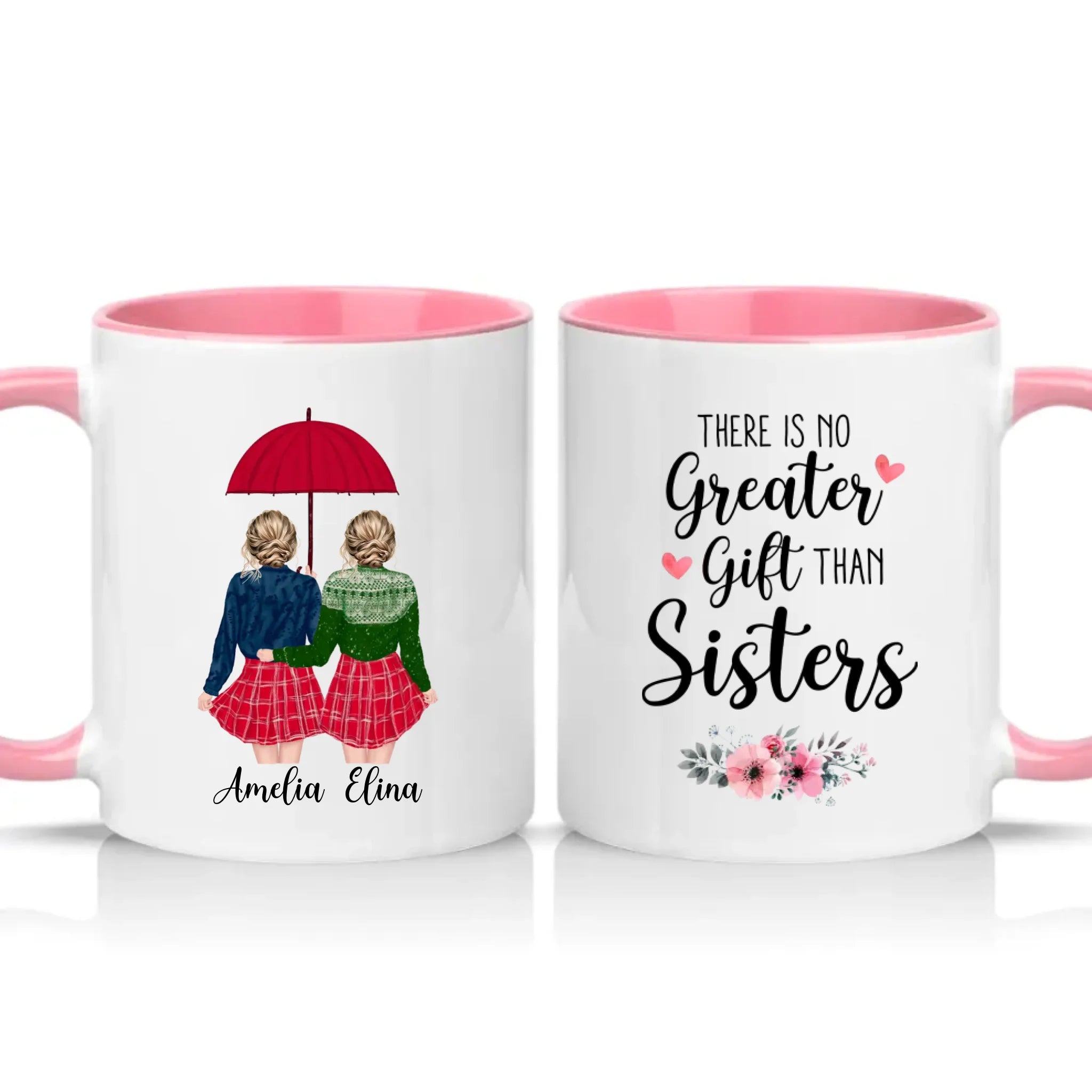 Two Tone 11oz Mug Pink