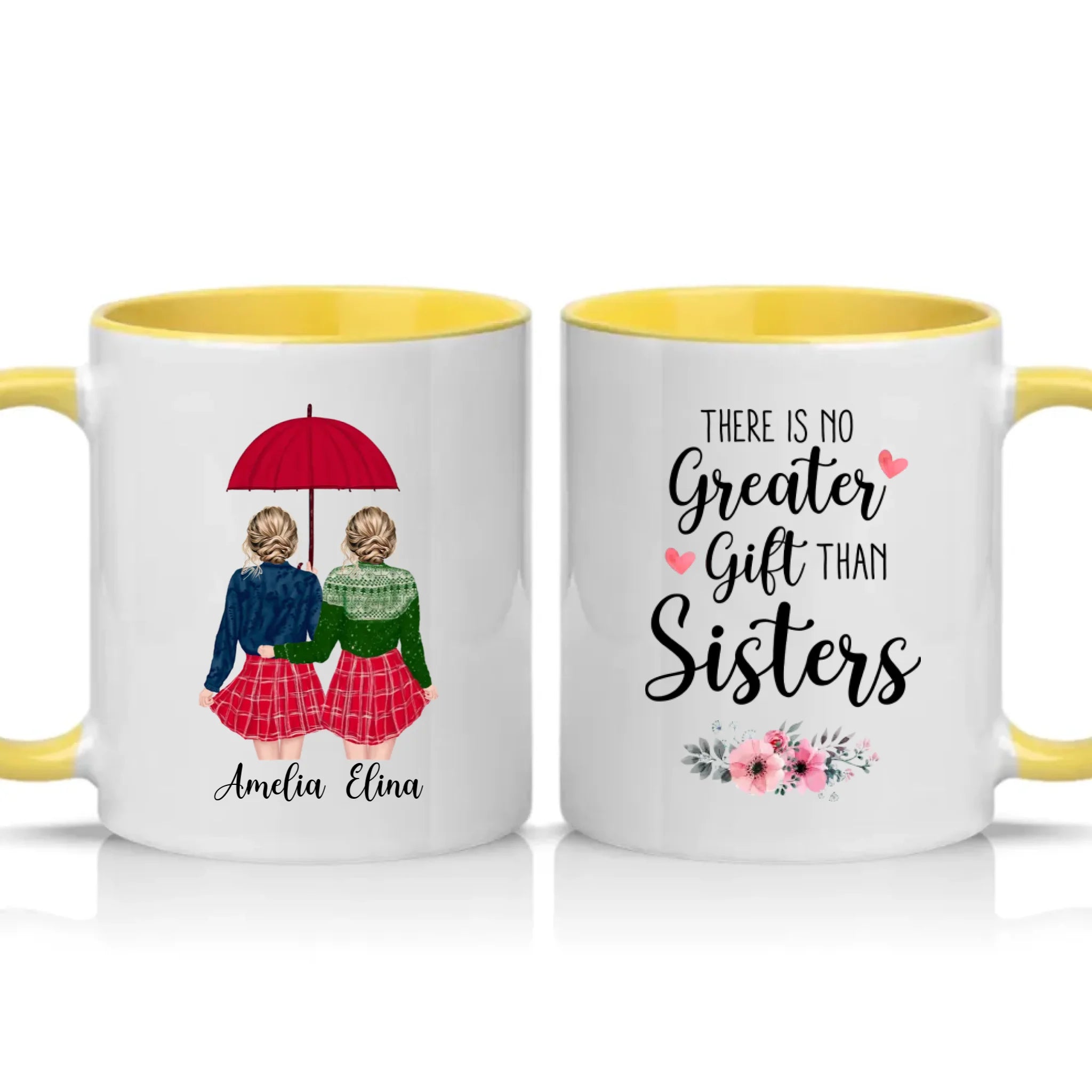 Two Tone 11oz Mug Yellow