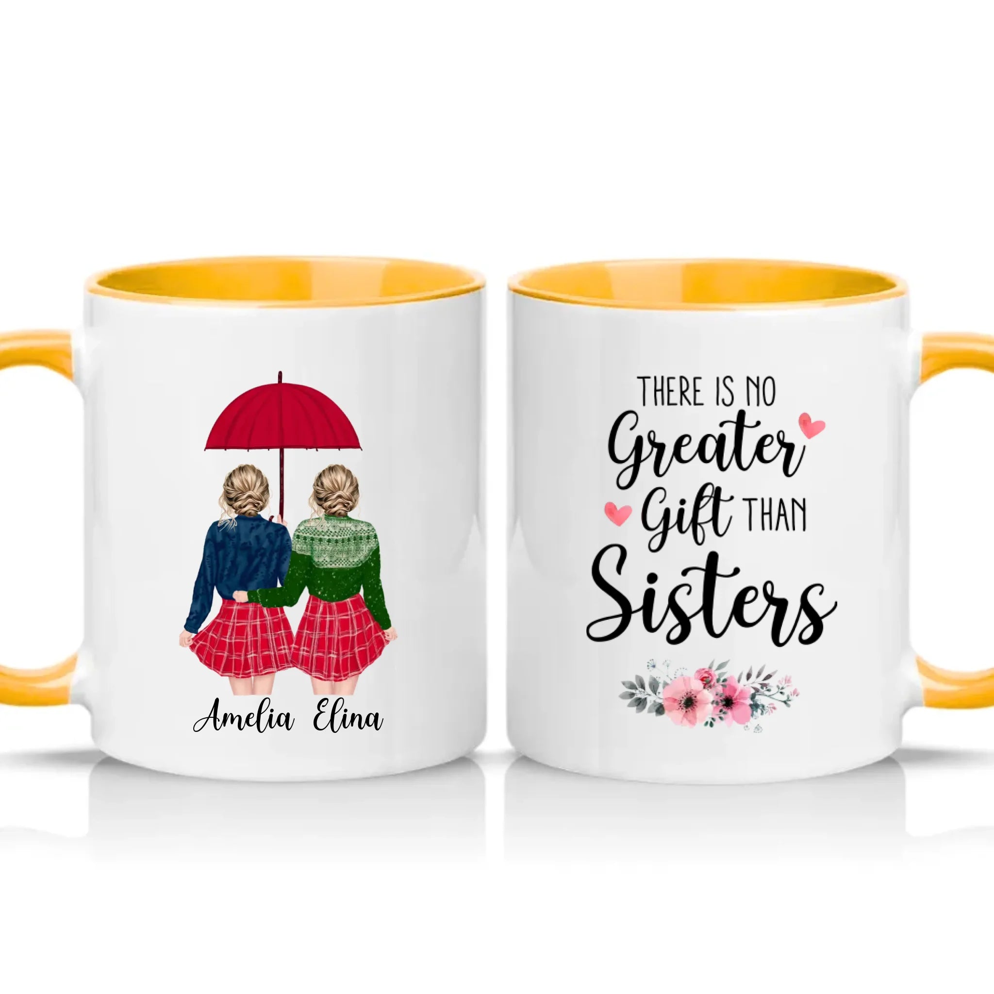 Two Tone 11oz Mug Golden Yellow