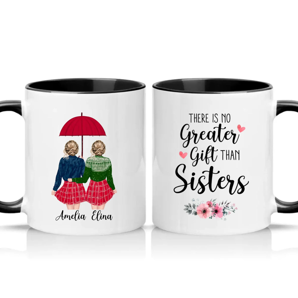 Two Tone 11oz Mug Black