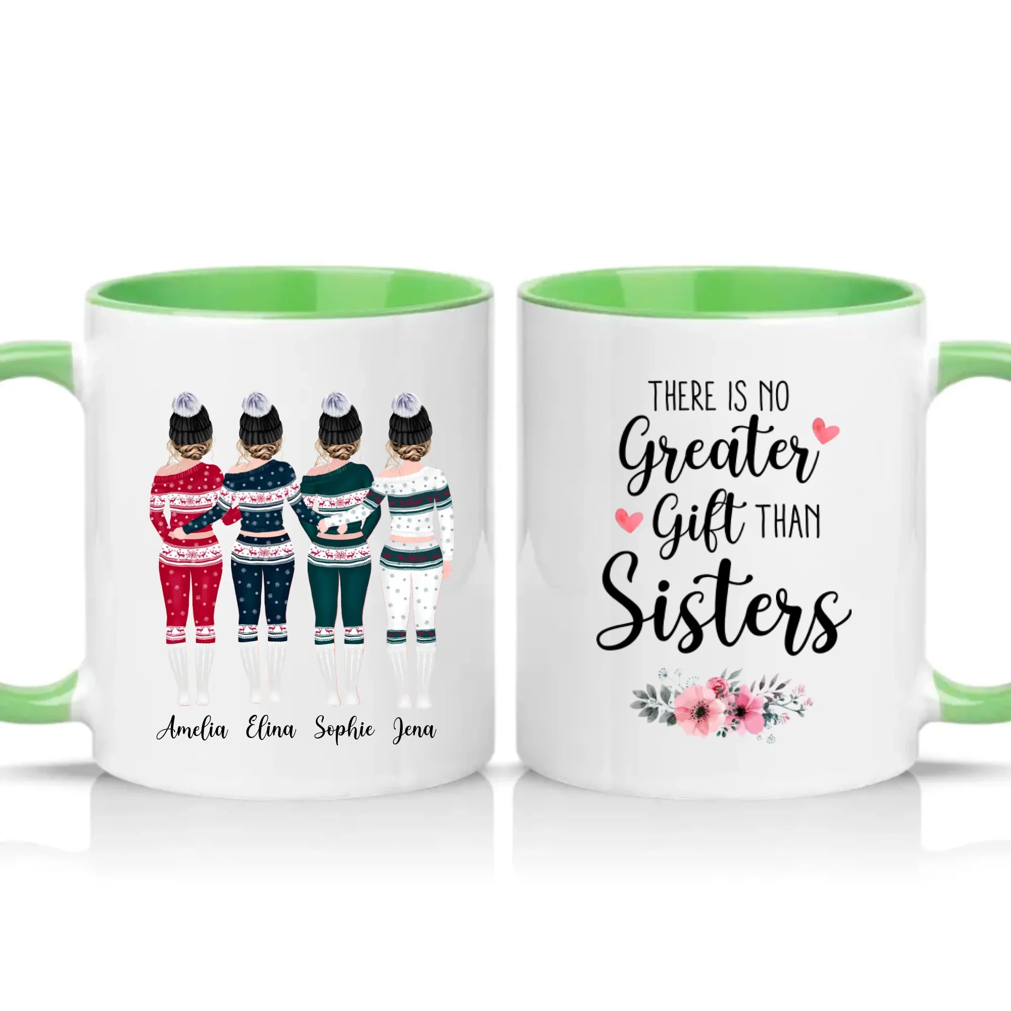 Two Tone 11oz Mug Green