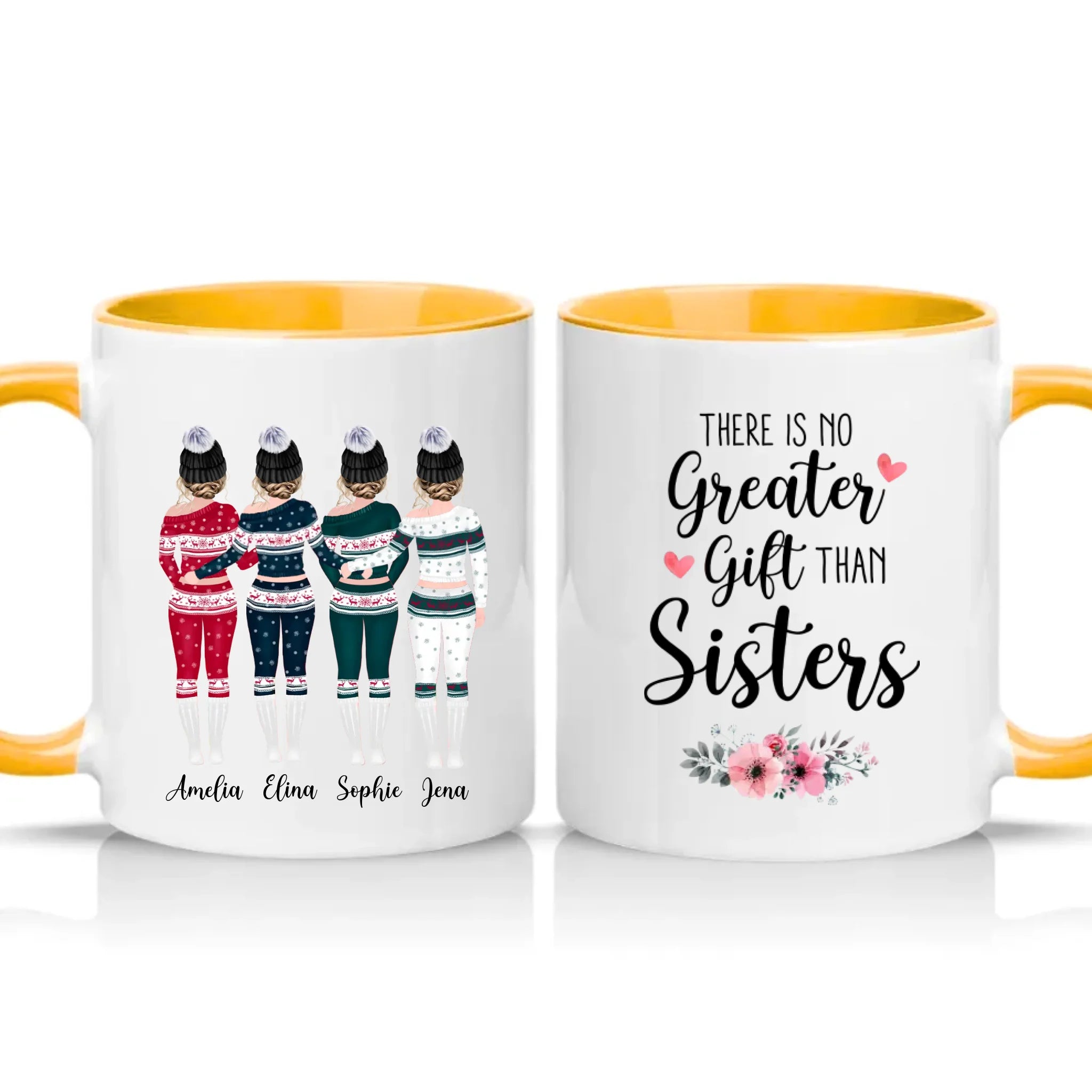 Two Tone 11oz Mug Golden Yellow