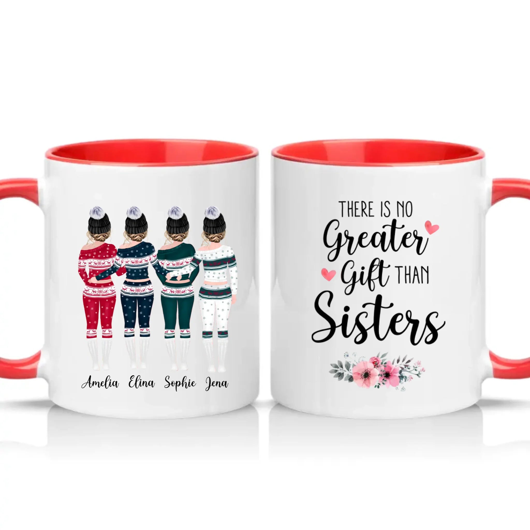 Two Tone 11oz Mug Red