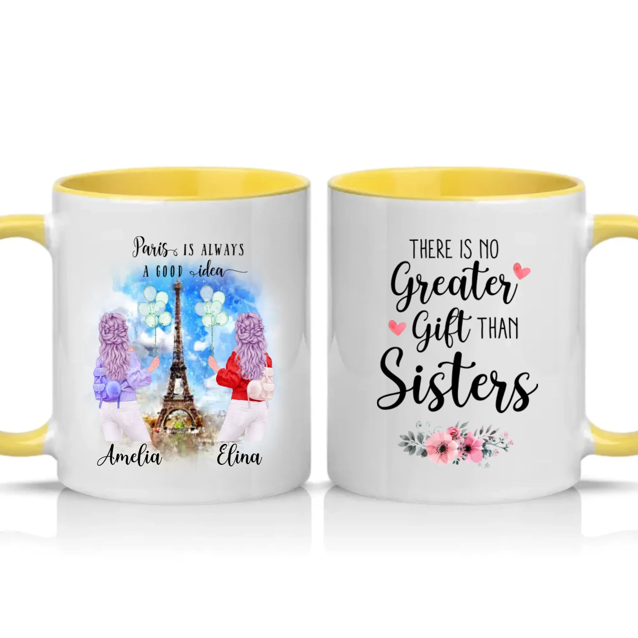 Two Tone 11oz Mug Yellow