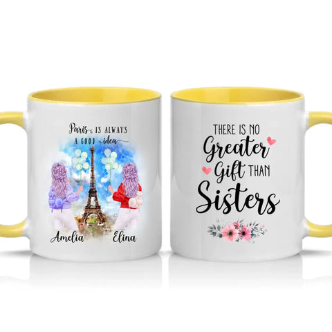 Two Tone 11oz Mug Yellow