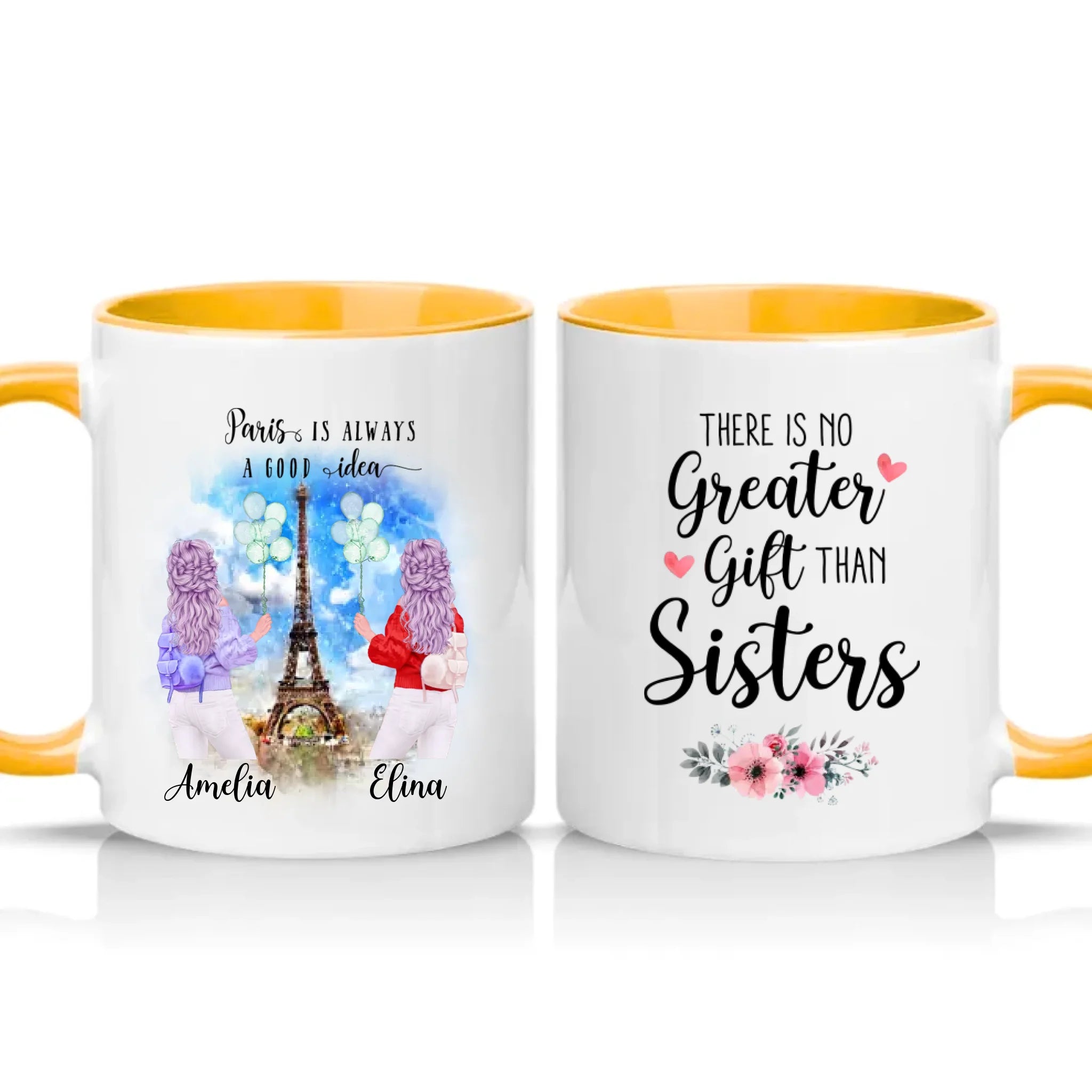 Two Tone 11oz Mug Golden Yellow