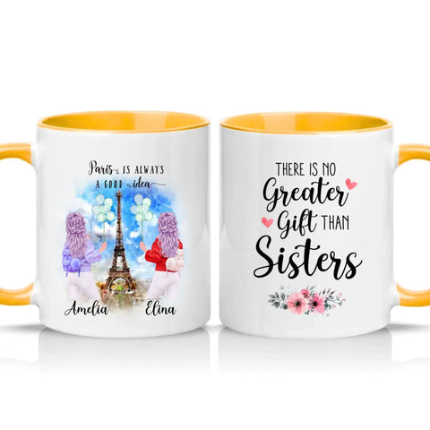 Two Tone 11oz Mug Golden Yellow