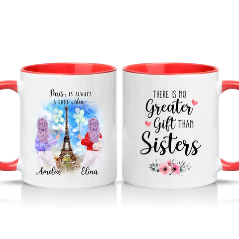 Two Tone 11oz Mug Red