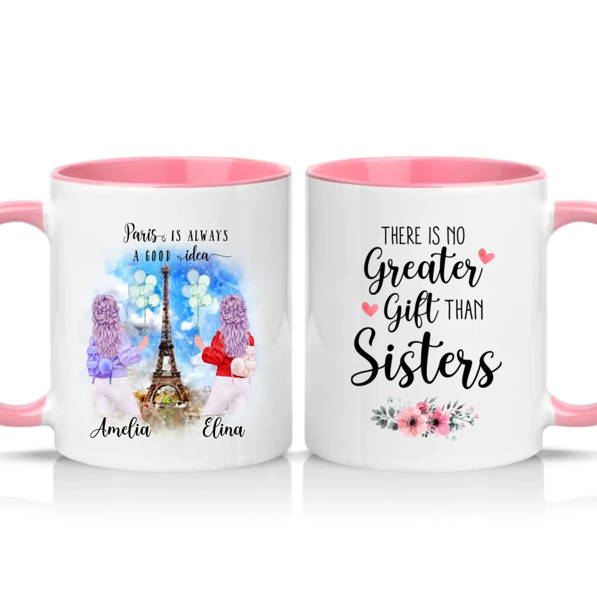 Two Tone 11oz Mug Pink