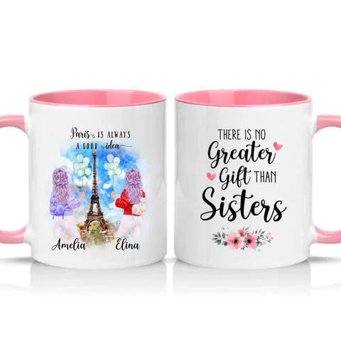 Two Tone 11oz Mug Pink