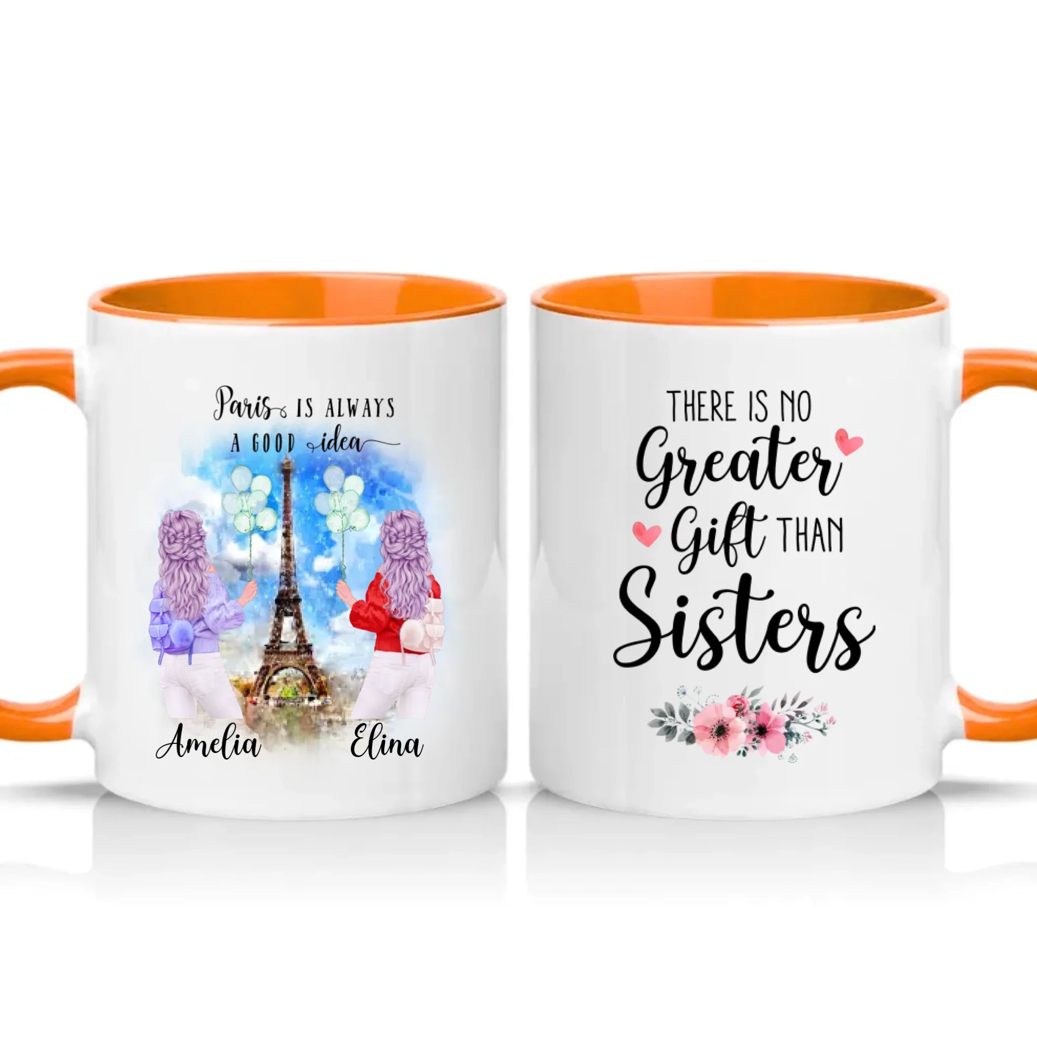 Two Tone 11oz Mug Orange