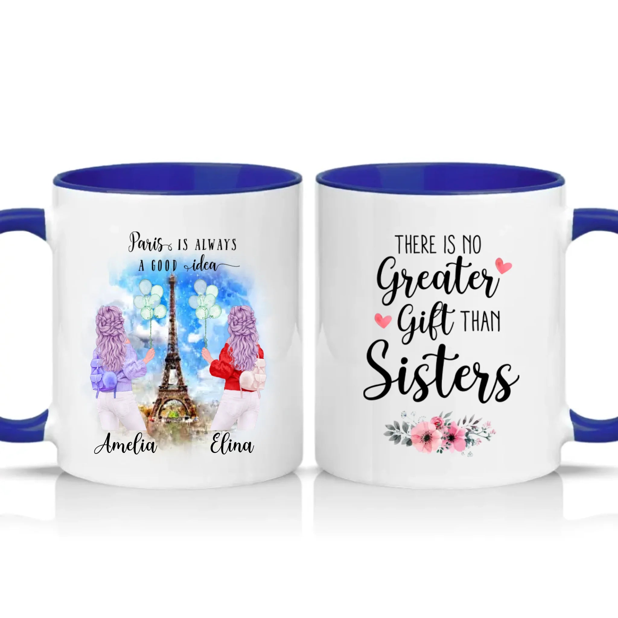 Two Tone 11oz Mug Dark Blue
