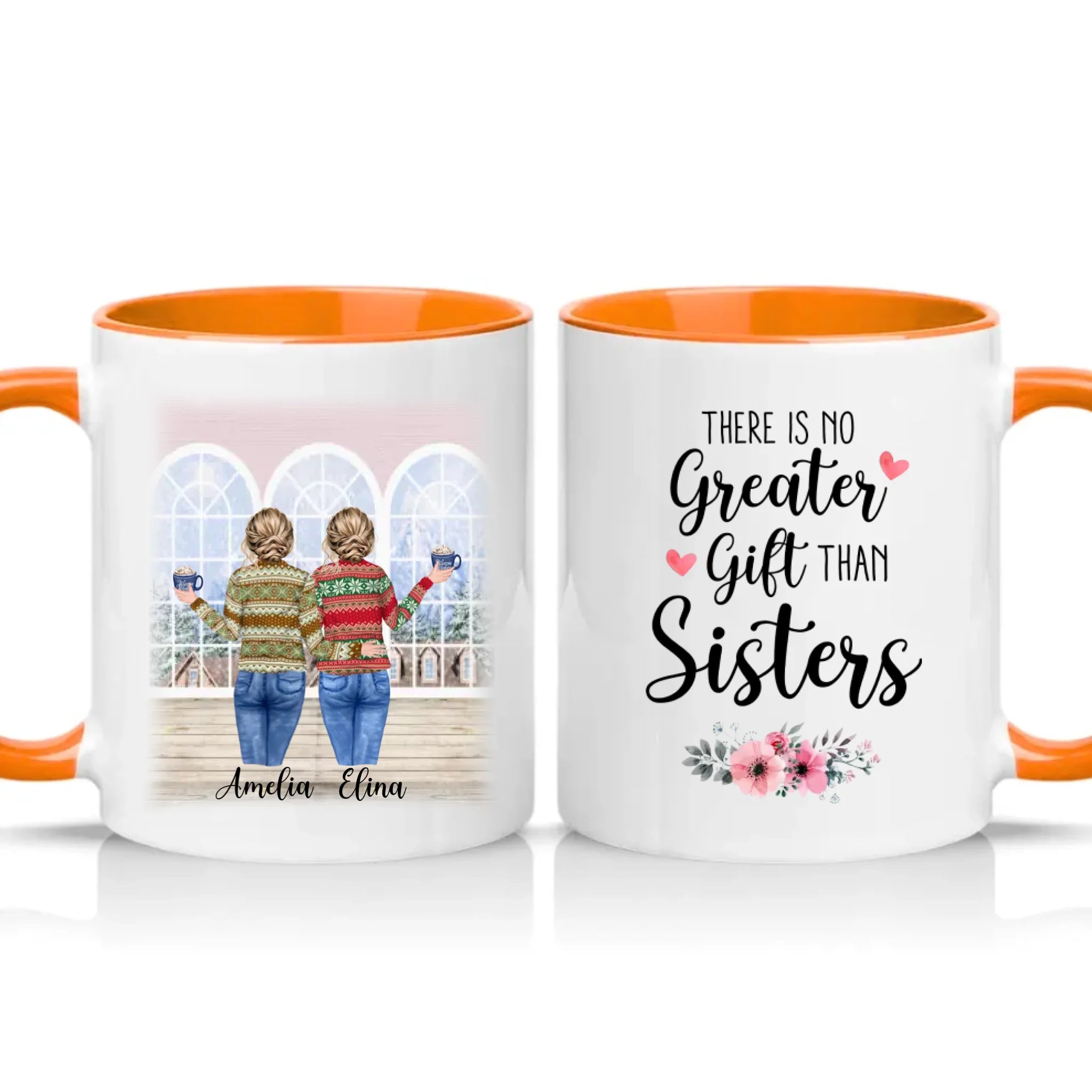 Two Tone 11oz Mug Orange