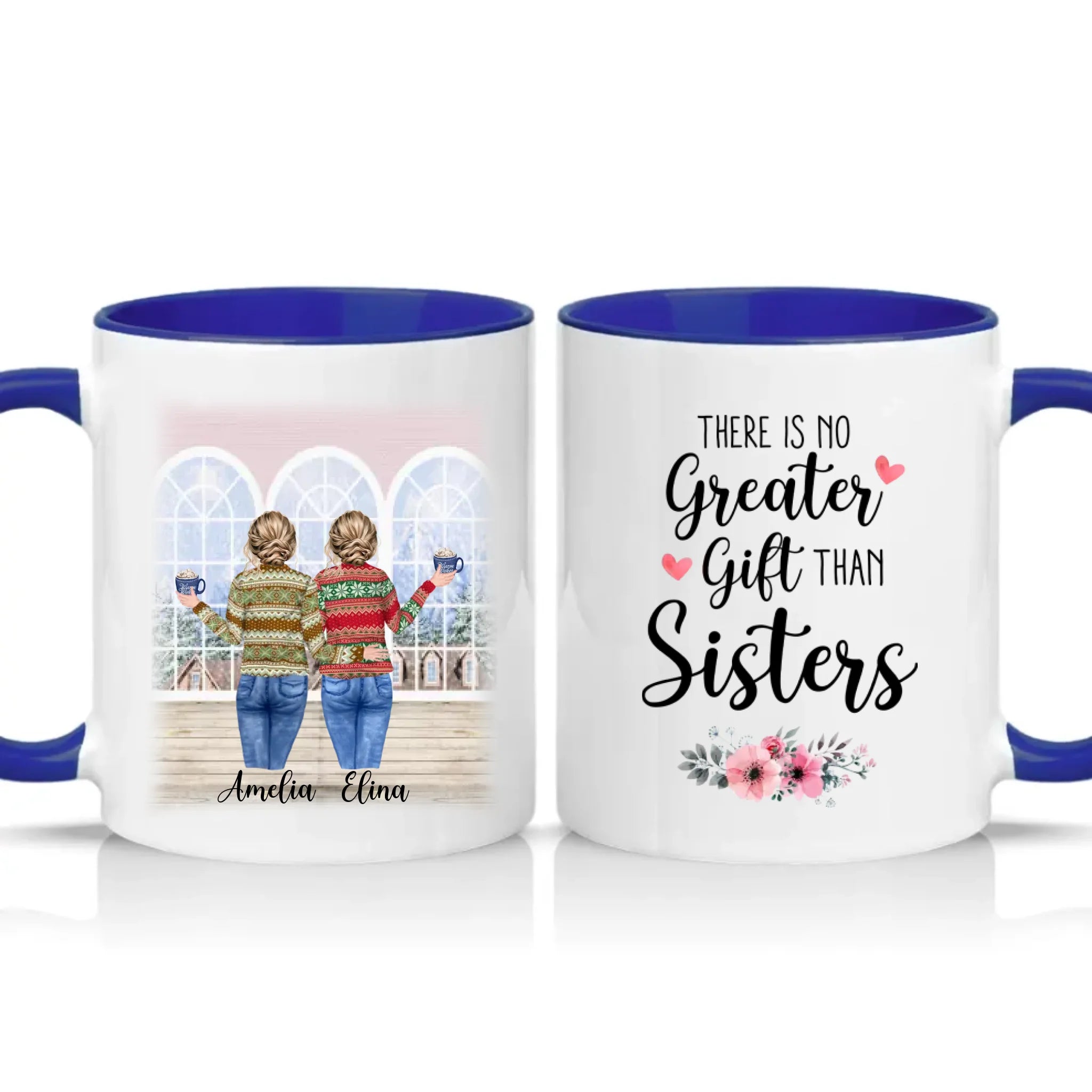 Two Tone 11oz Mug Dark Blue