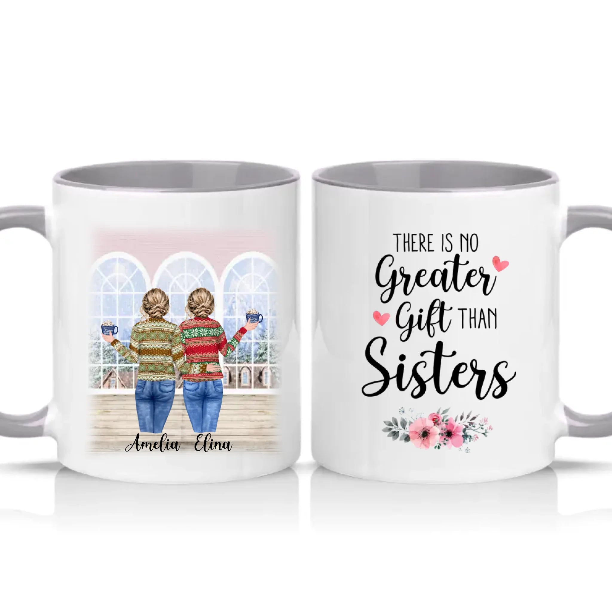 Two Tone 11oz Mug Grey