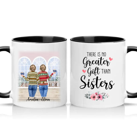 Two Tone 11oz Mug Black