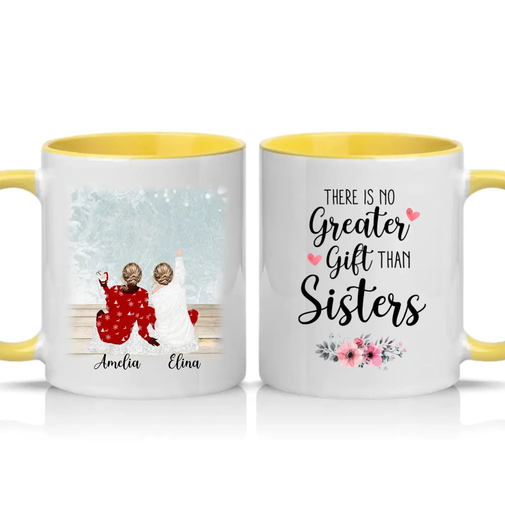 Two Tone 11oz Mug Yellow