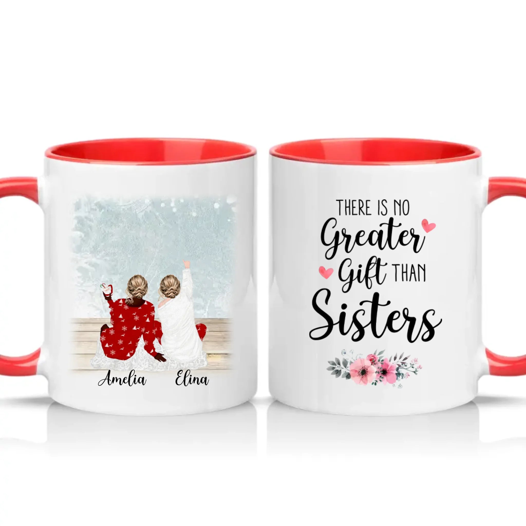 Two Tone 11oz Mug Red
