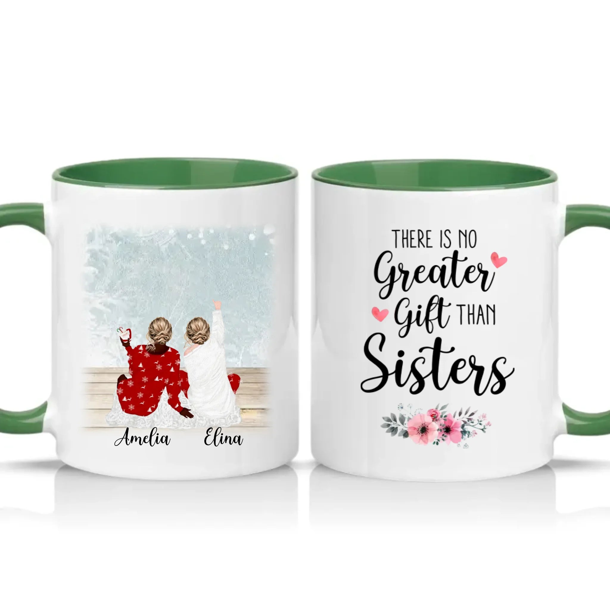 Two Tone 11oz Mug Racing Green