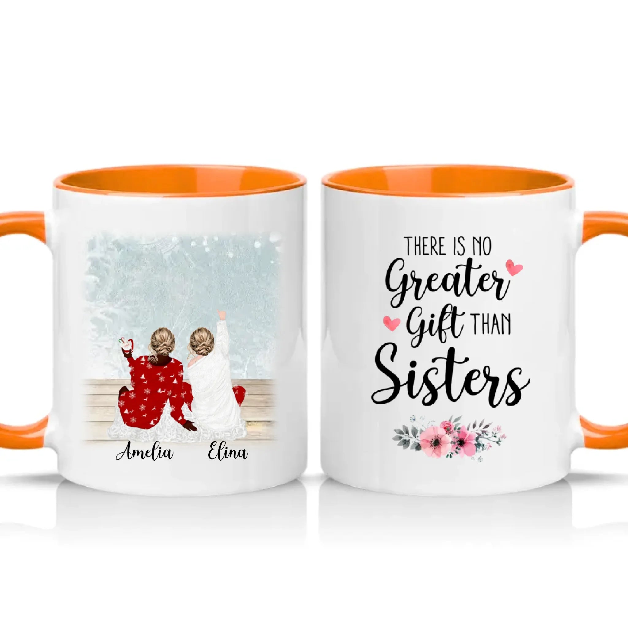 Two Tone 11oz Mug Orange
