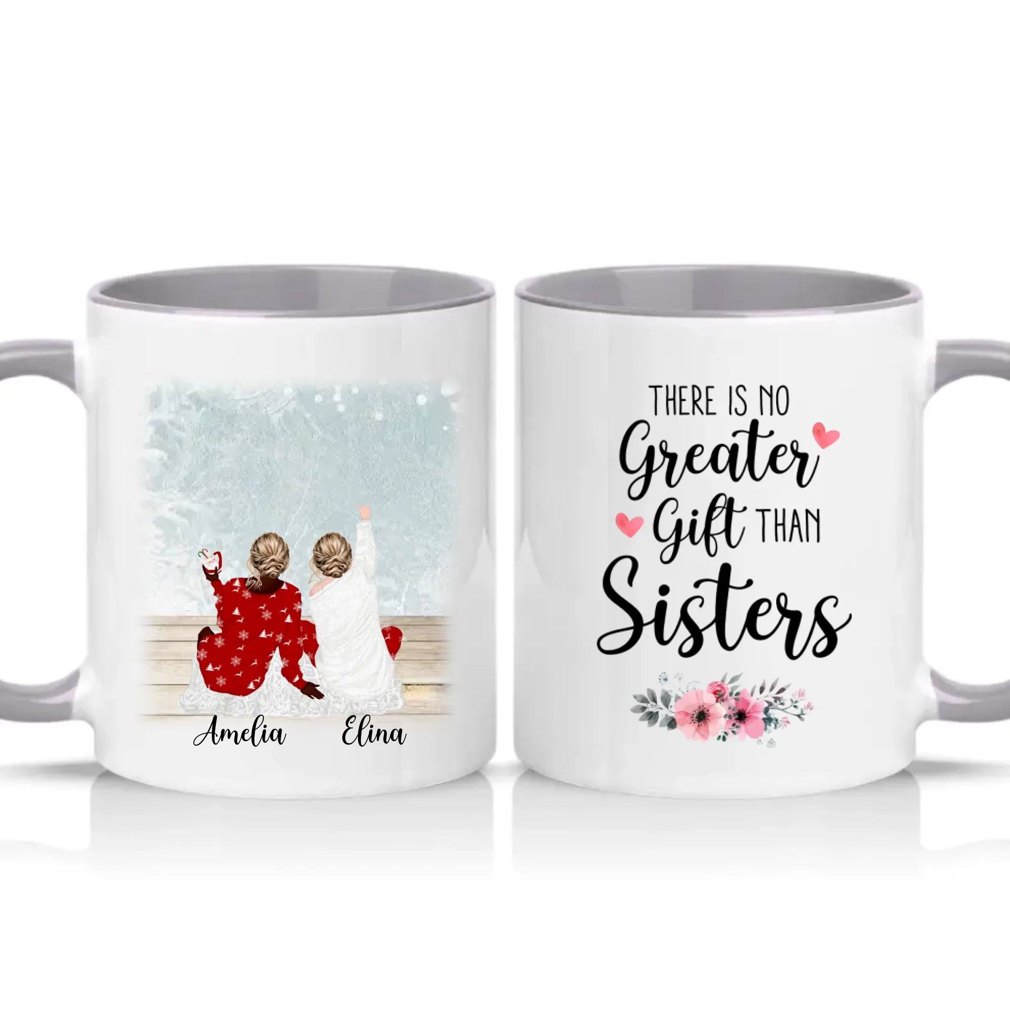 Two Tone 11oz Mug Grey