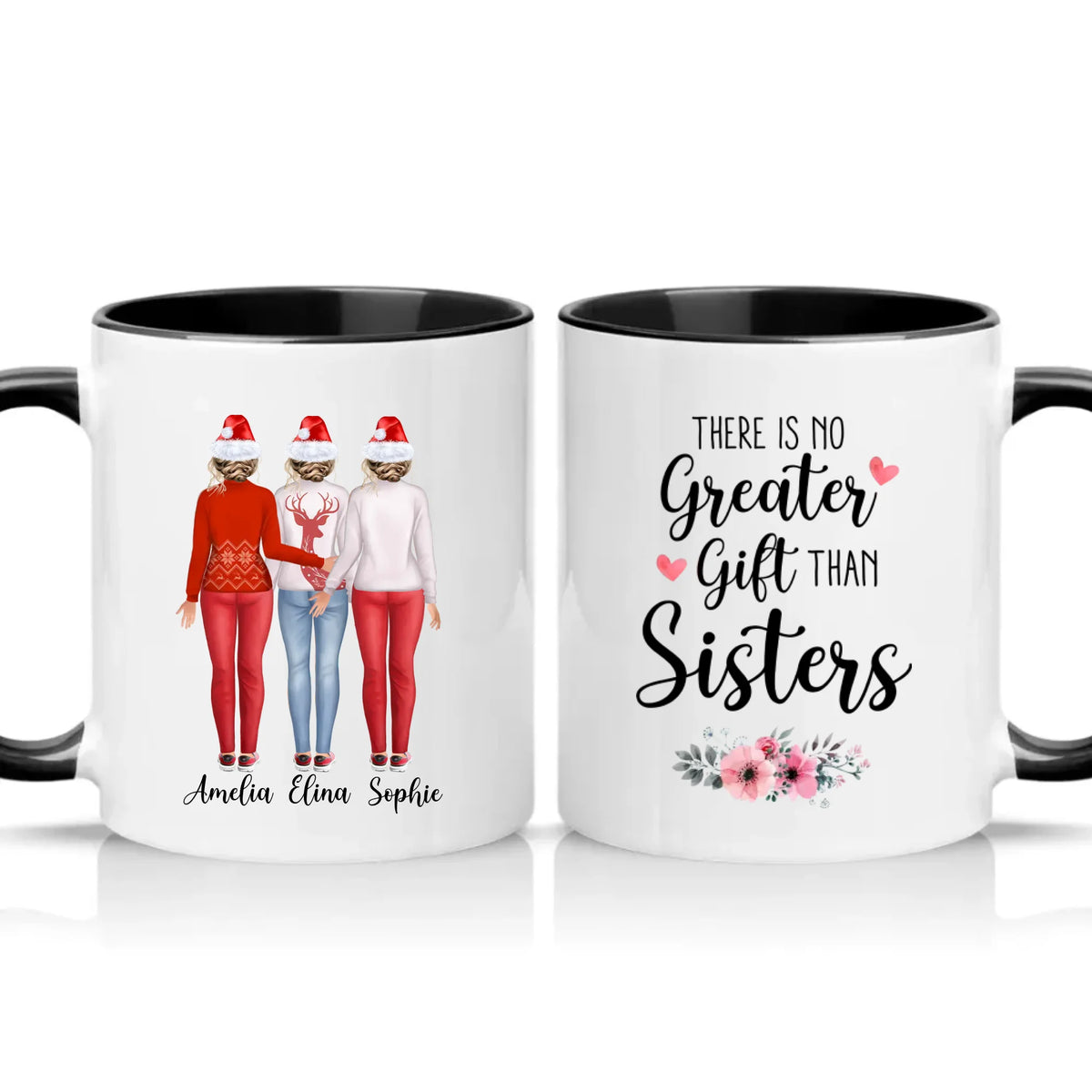 Two Tone 11oz Mug Black