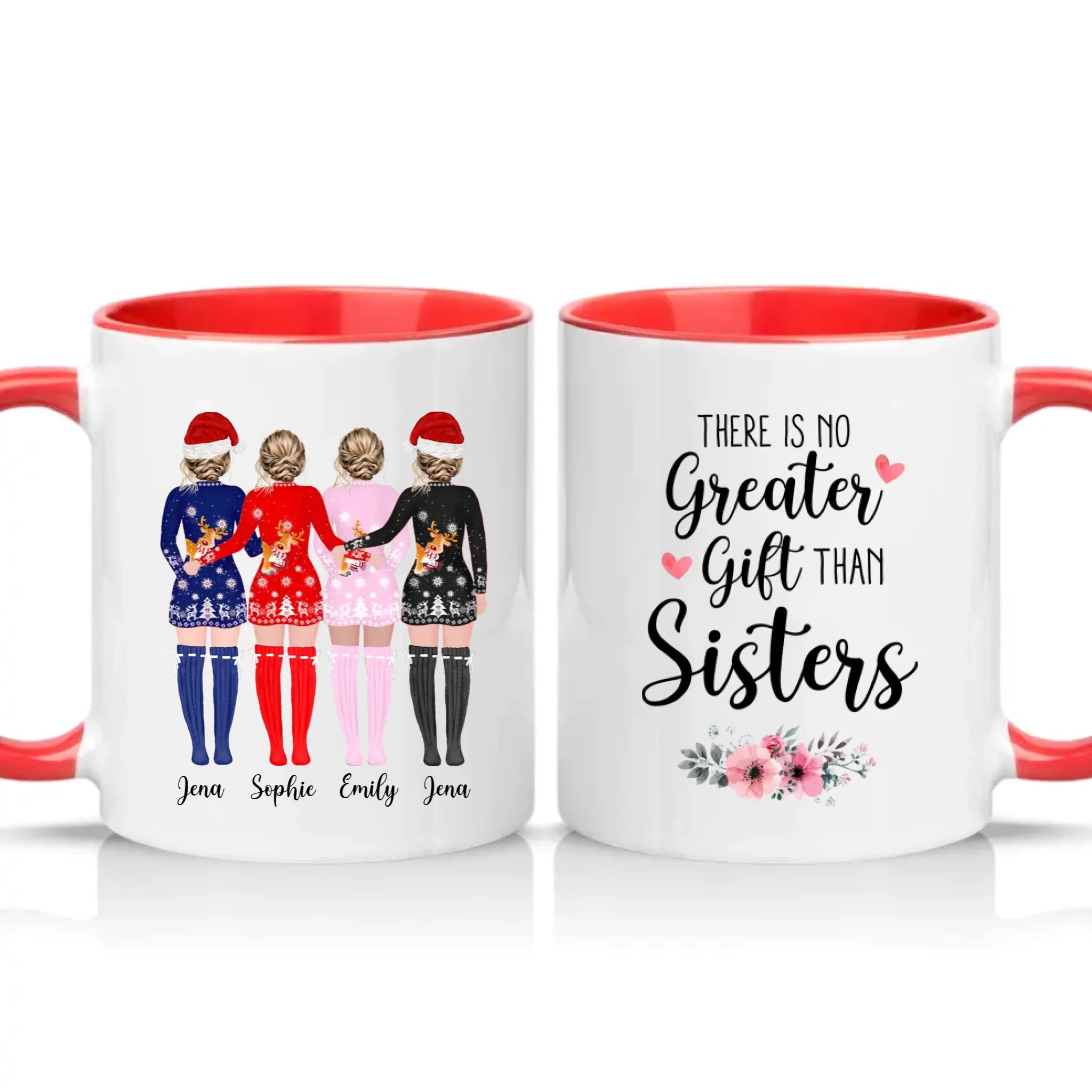 Two Tone 11oz Mug Red
