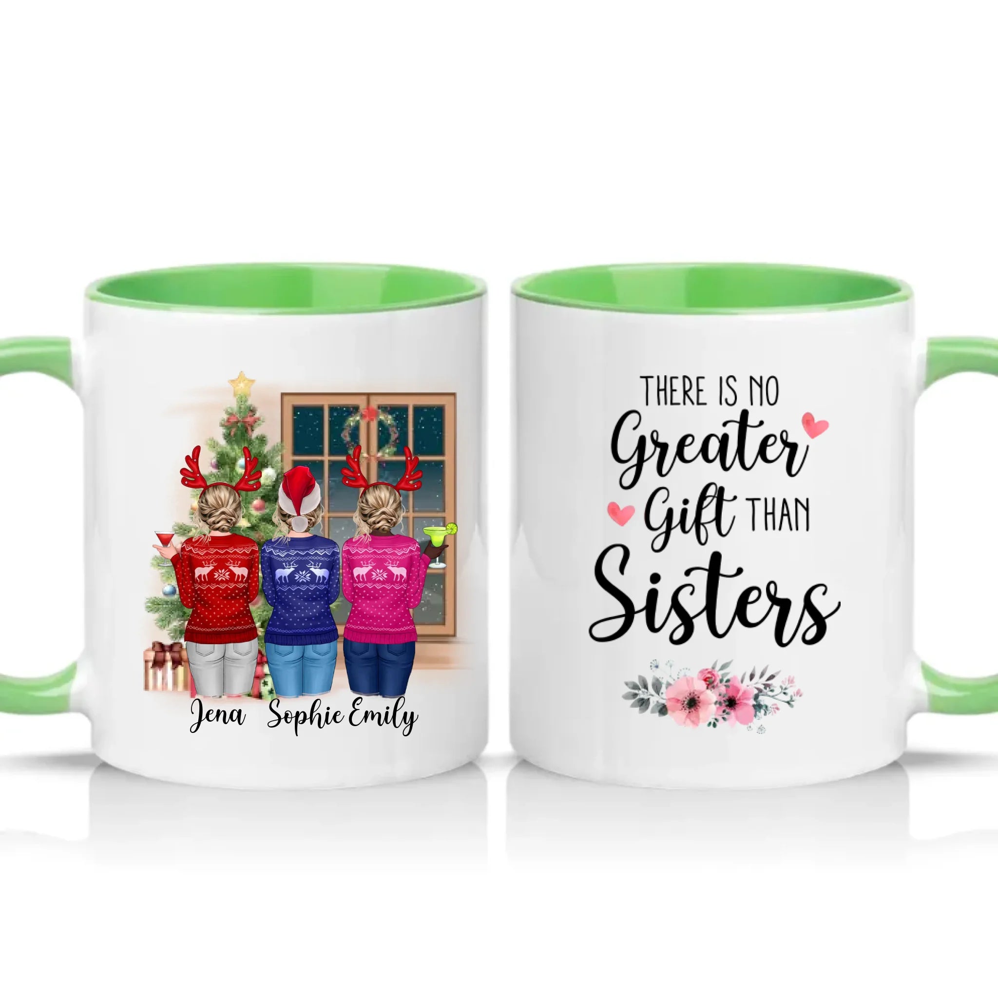 Two Tone 11oz Mug Green