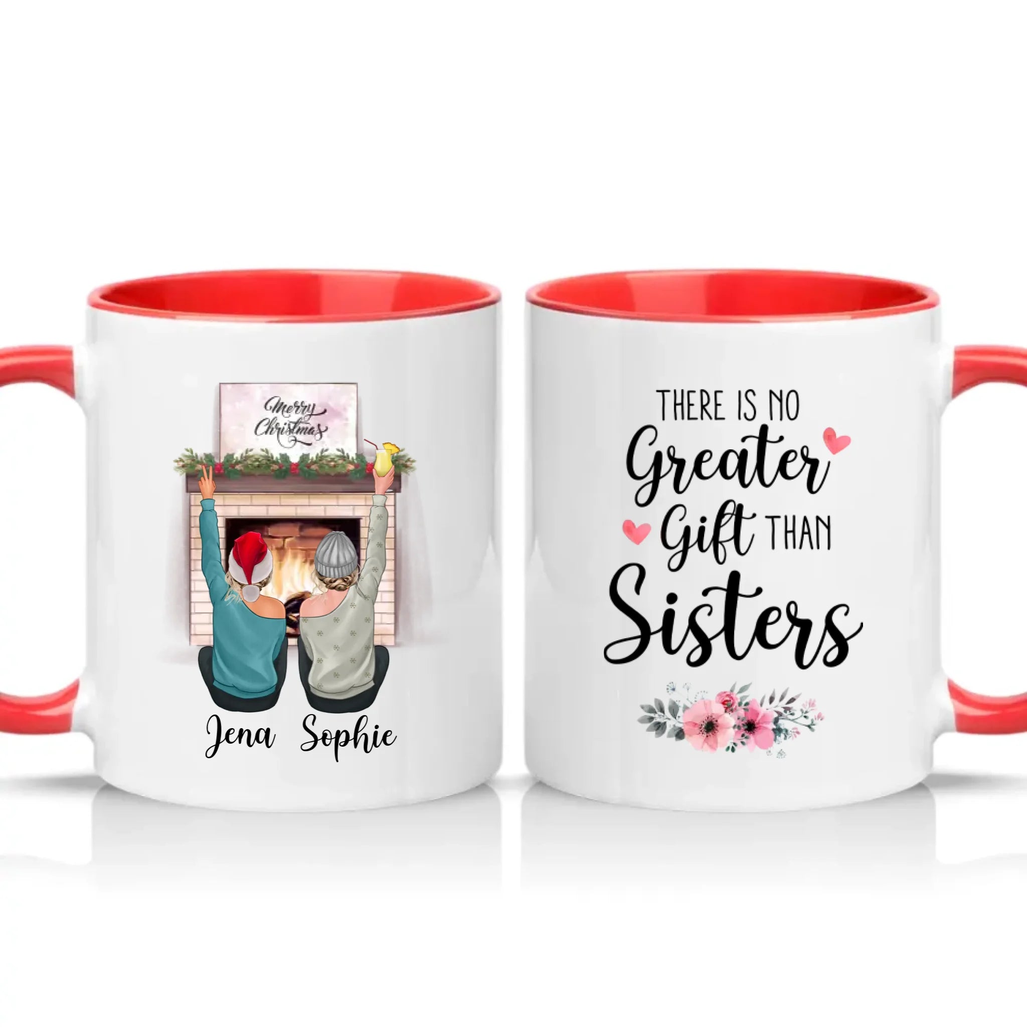 Two Tone 11oz Mug Red