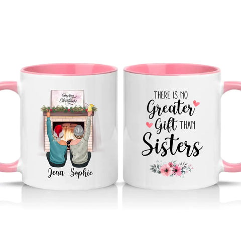 Two Tone 11oz Mug Pink