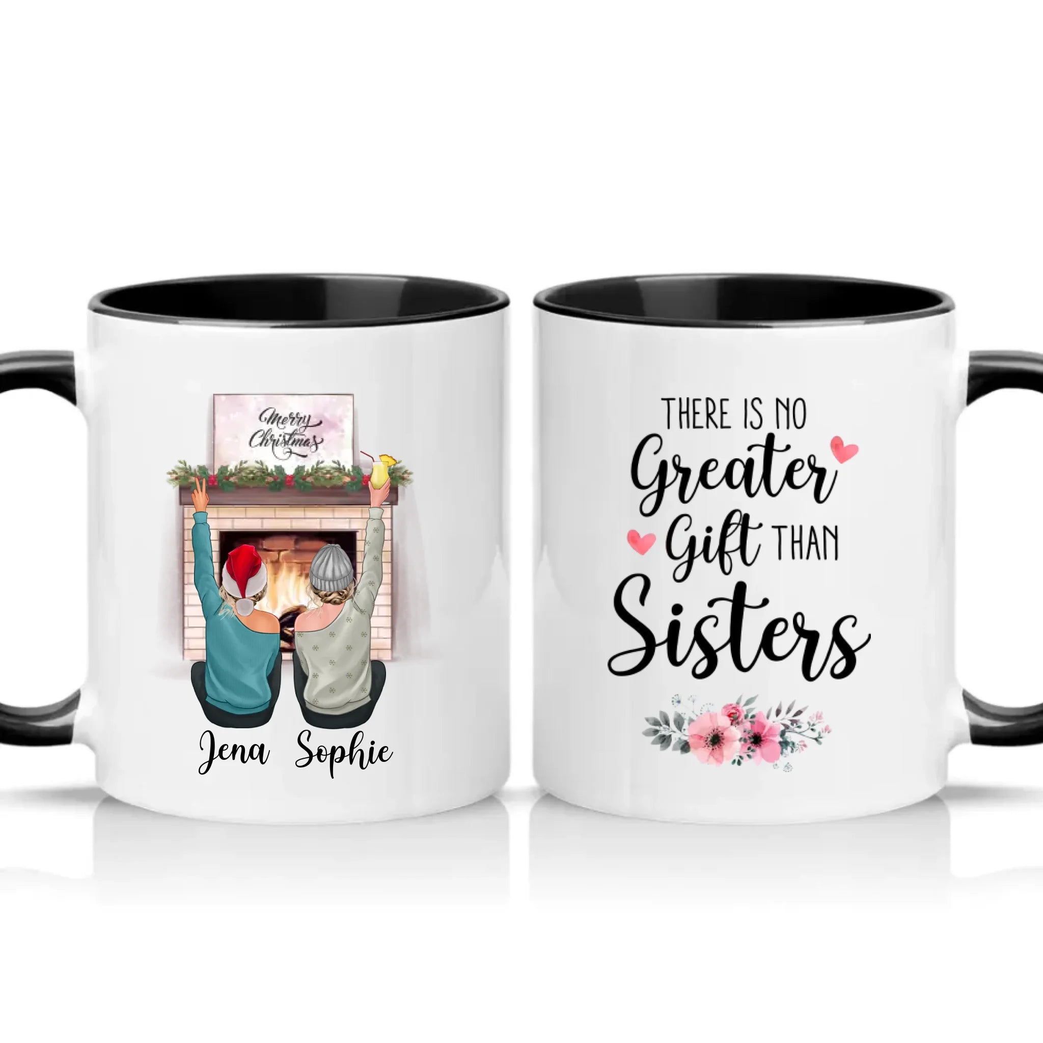 Two Tone 11oz Mug Black