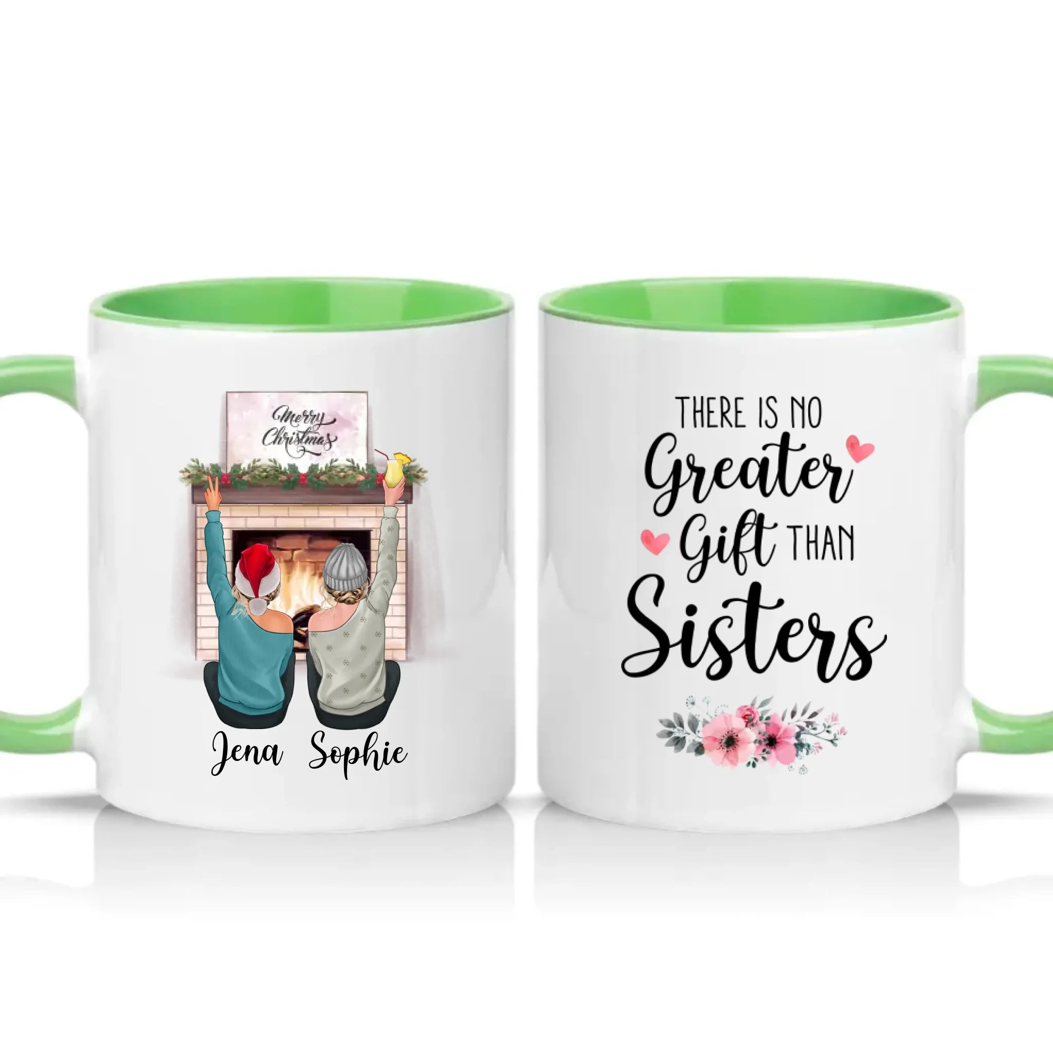 Two Tone 11oz Mug Green