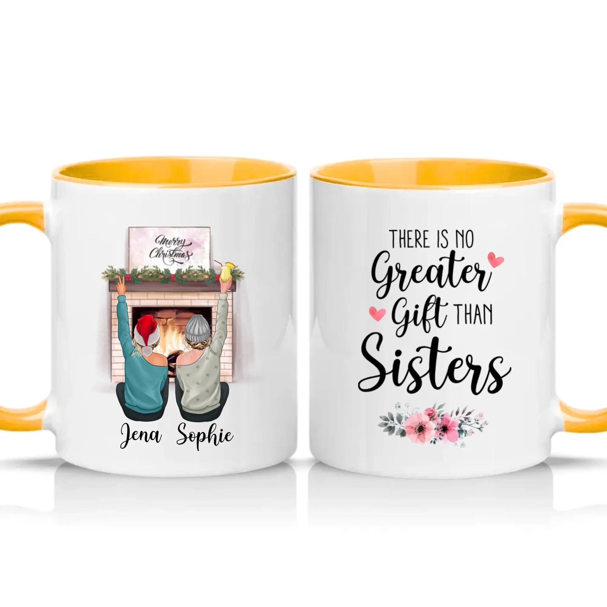Two Tone 11oz Mug Golden Yellow