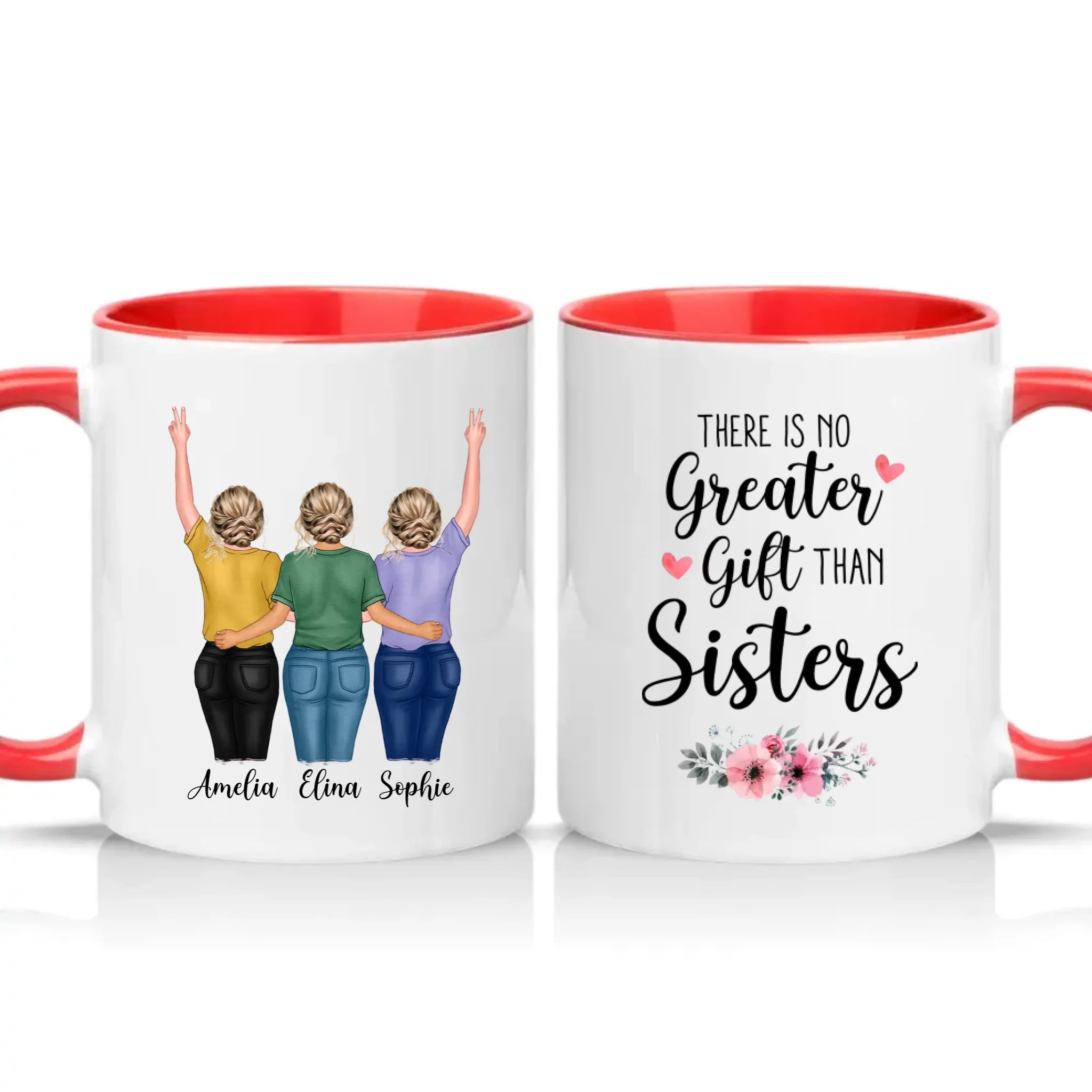 Two Tone 11oz Mug Red