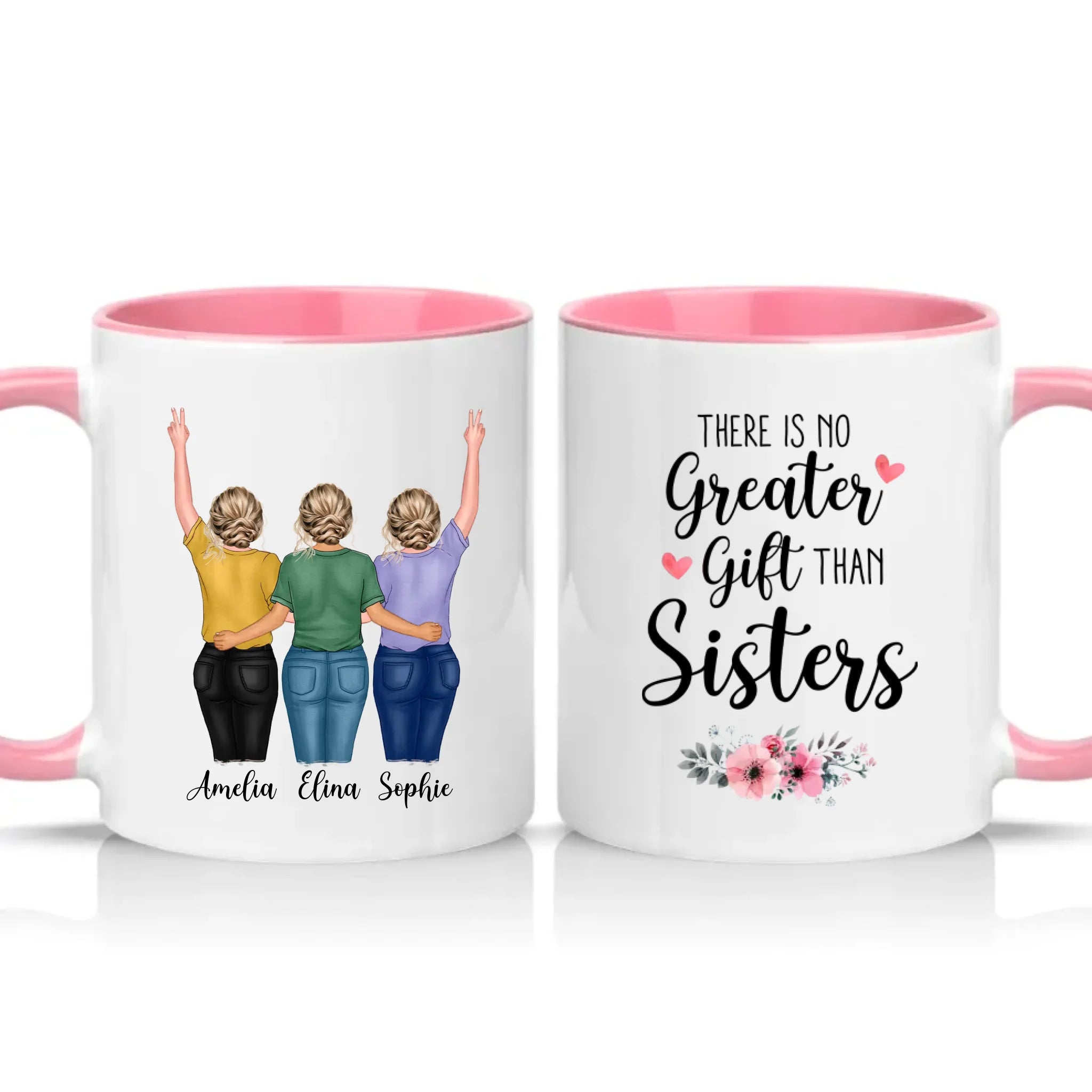 Two Tone 11oz Mug Pink