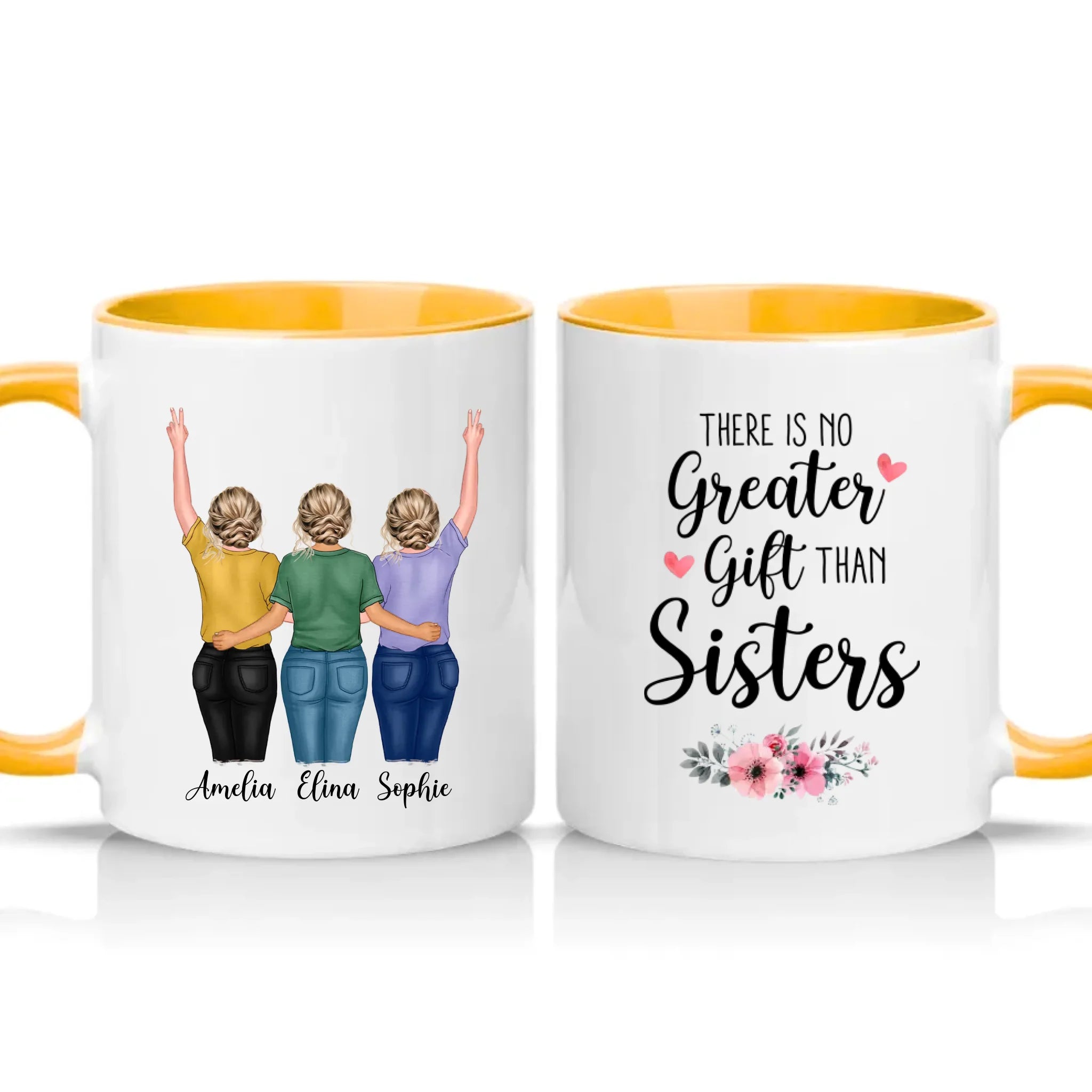Two Tone 11oz Mug Golden Yellow