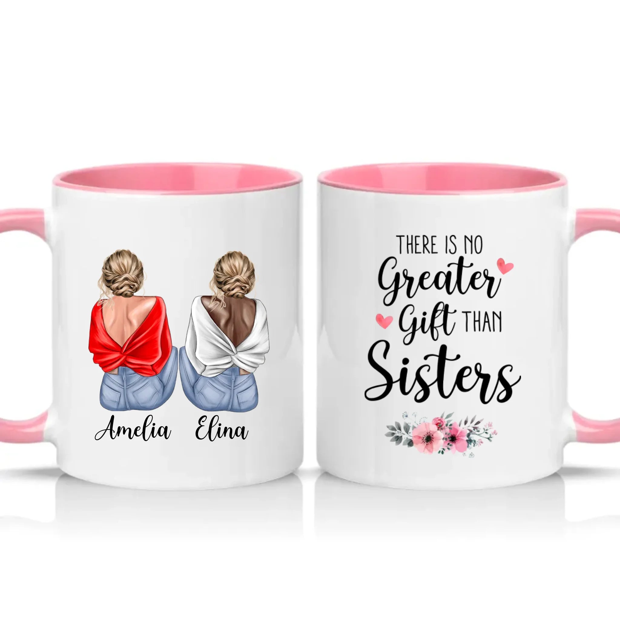 Two Tone 11oz Mug Pink