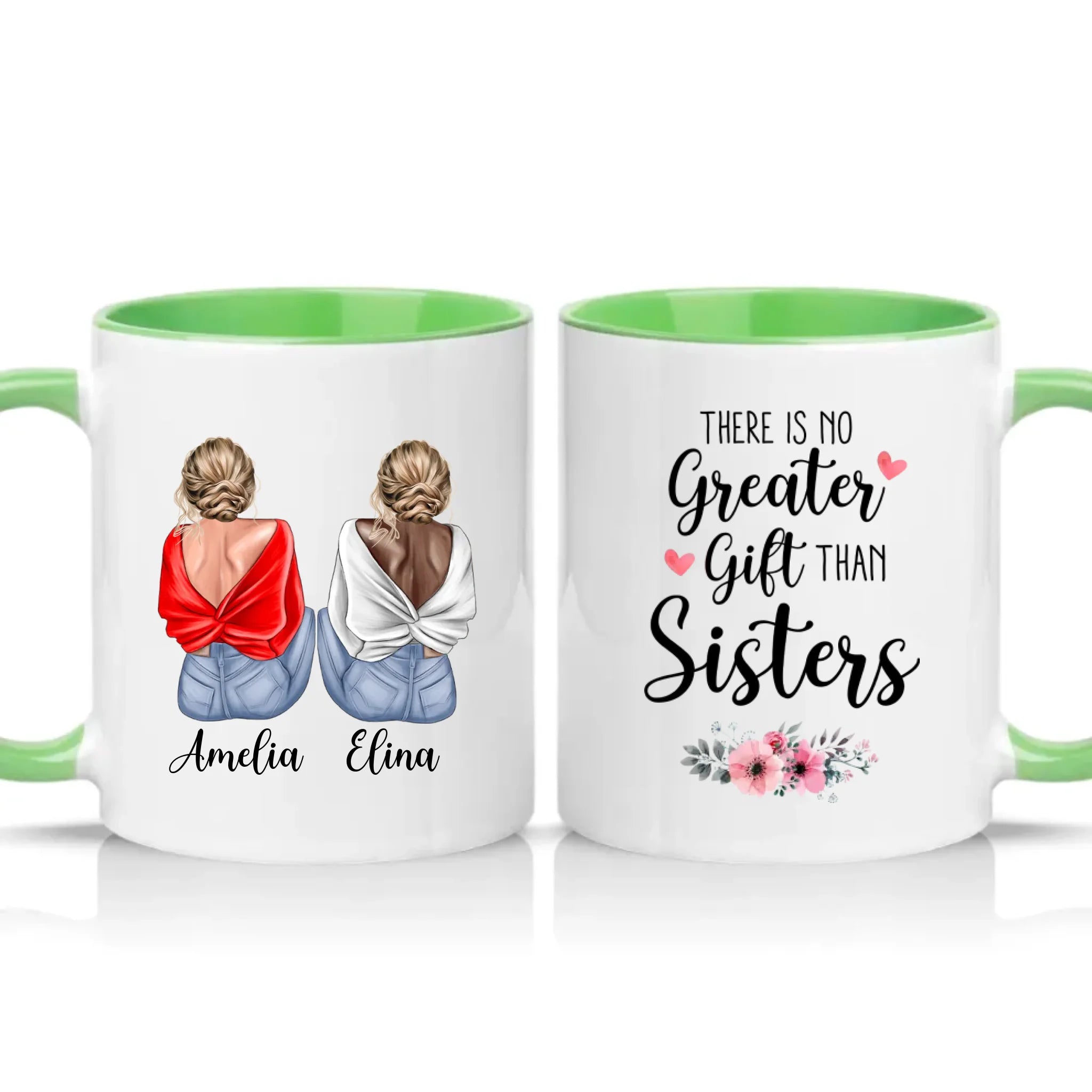Two Tone 11oz Mug Green