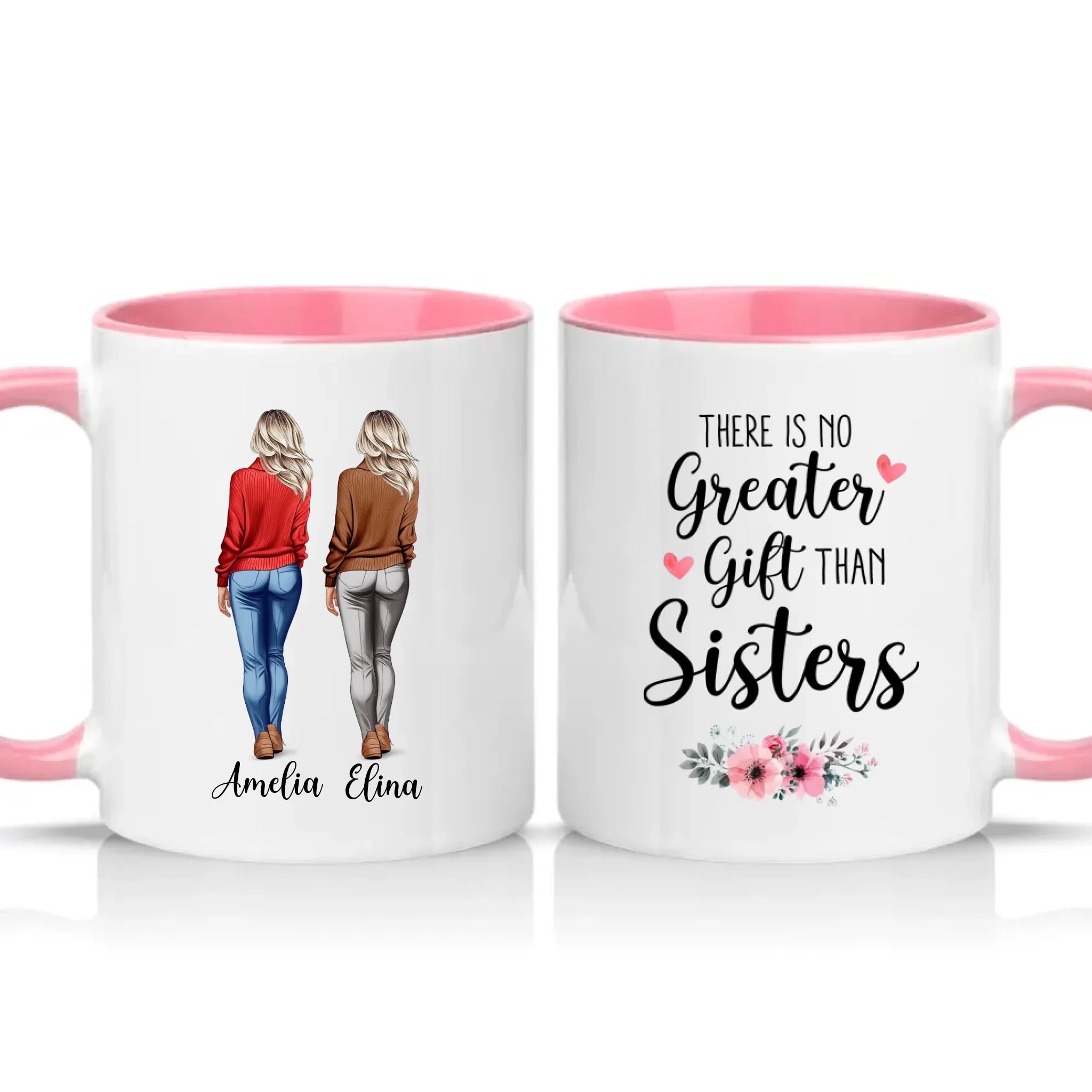 Two Tone 11oz Mug Pink