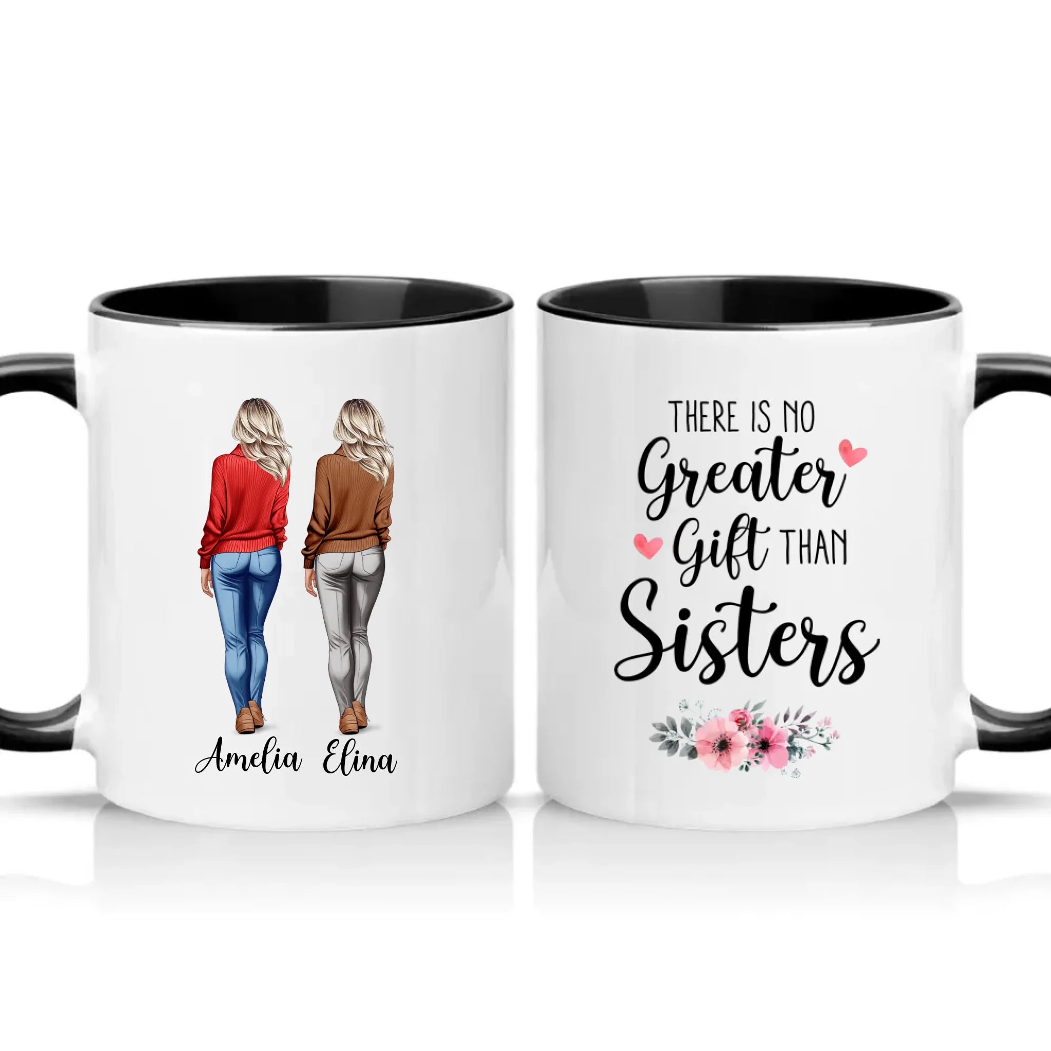 Two Tone 11oz Mug Black