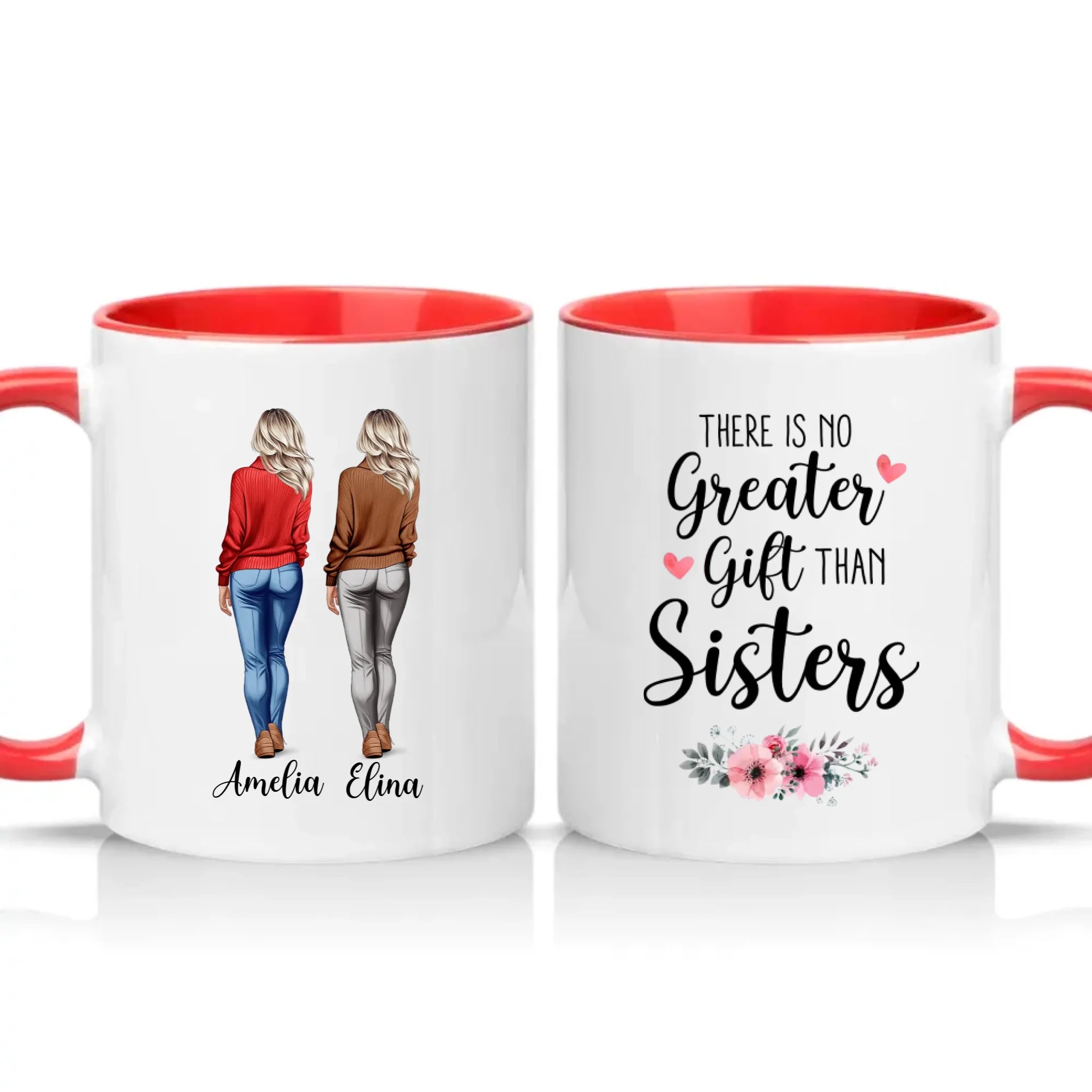 Two Tone 11oz Mug Red