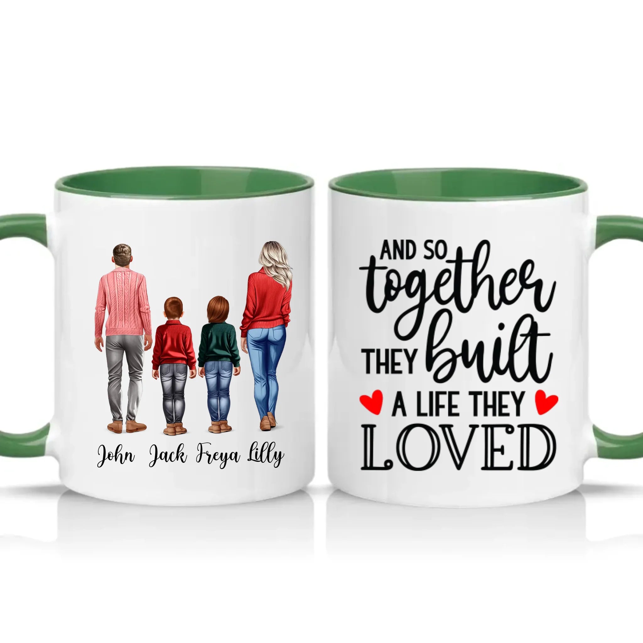 Two Tone 11oz Mug Racing Green