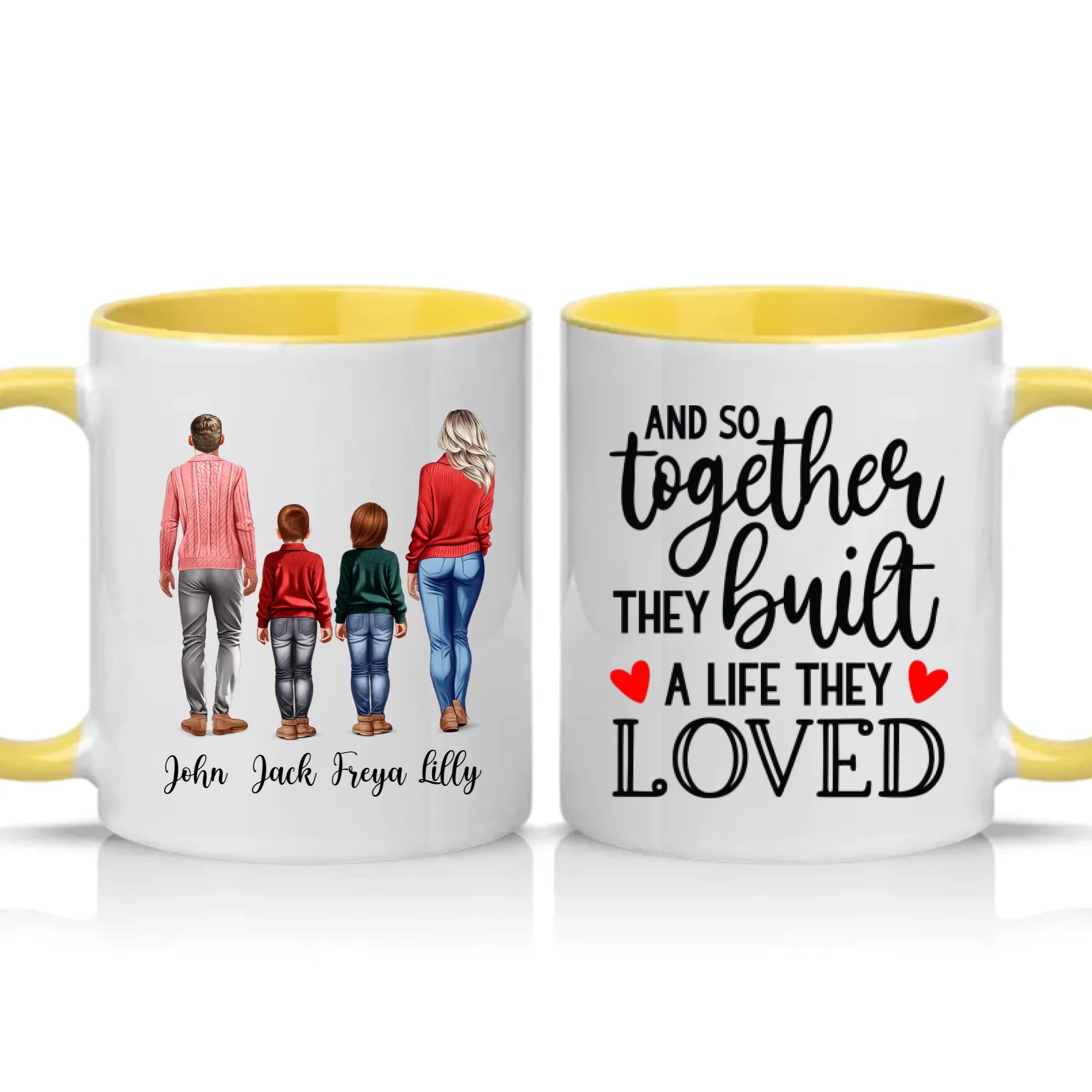 Two Tone 11oz Mug Yellow