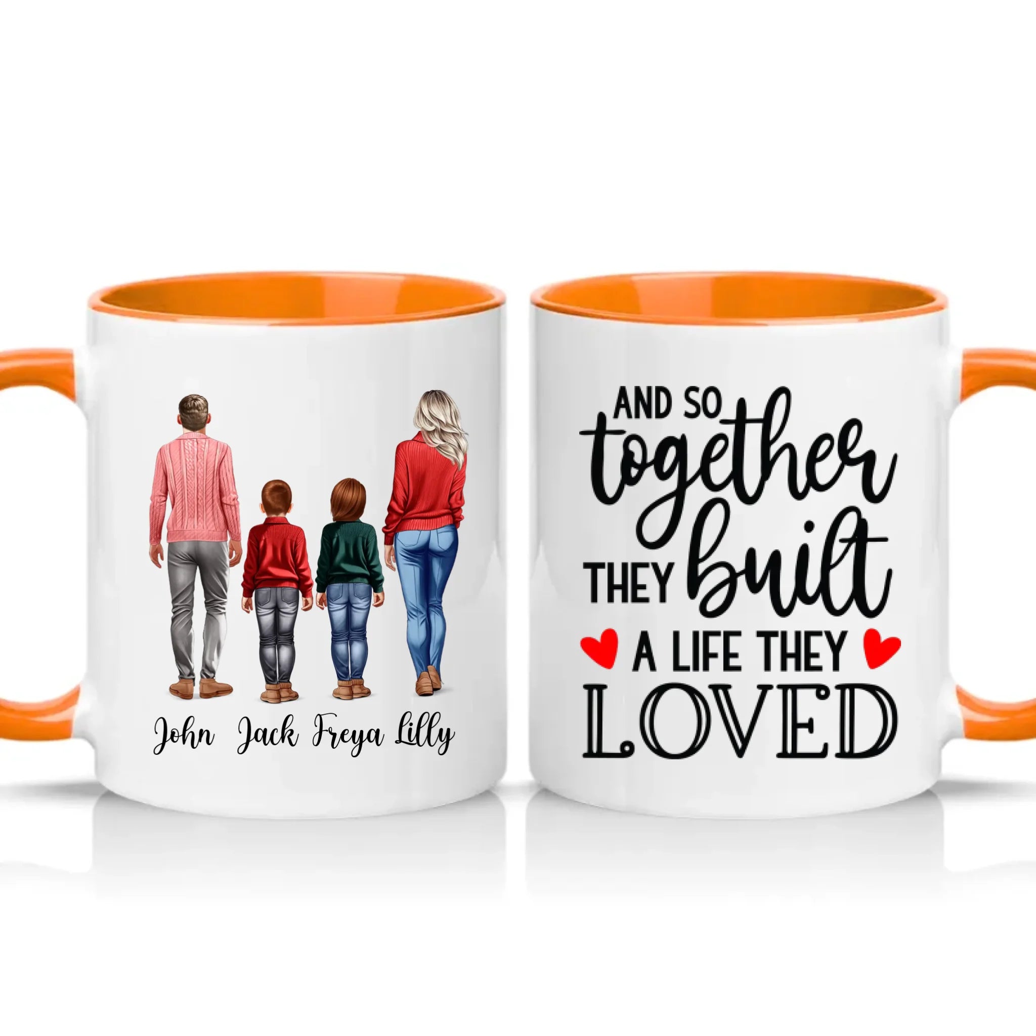 Two Tone 11oz Mug Orange