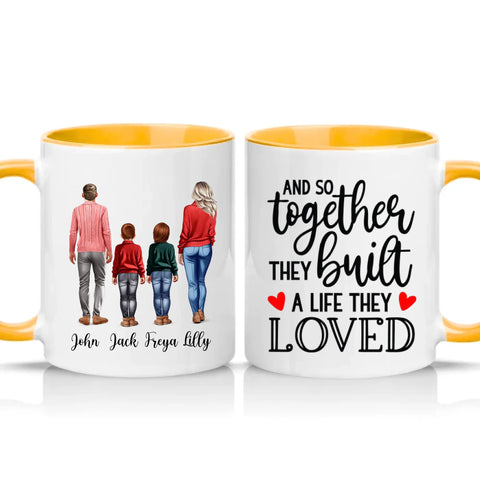 Two Tone 11oz Mug Golden Yellow